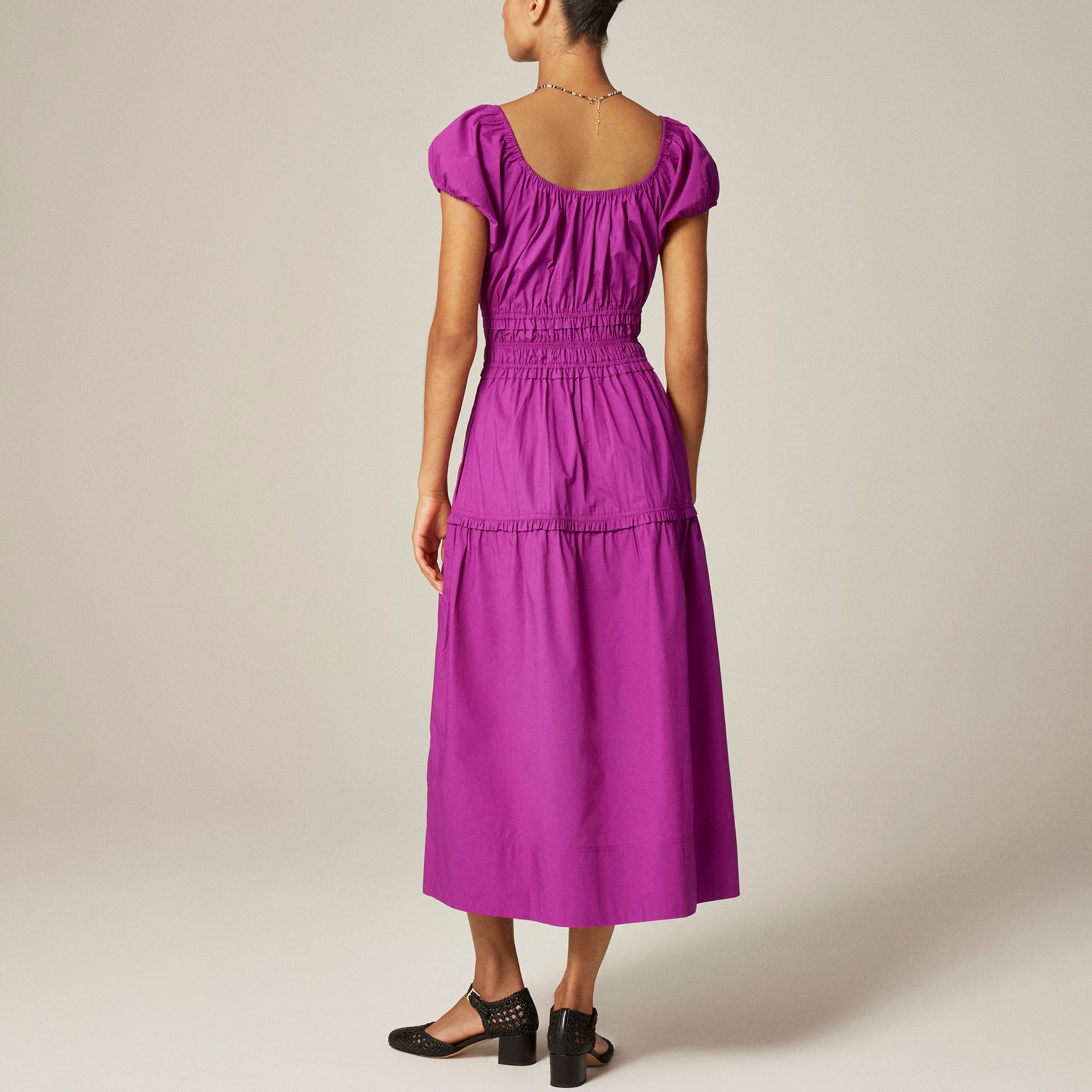 j crew cotton poplin dress J.Crew Women's Cerise shirt-dress in gingham cotton poplin (Size 16)