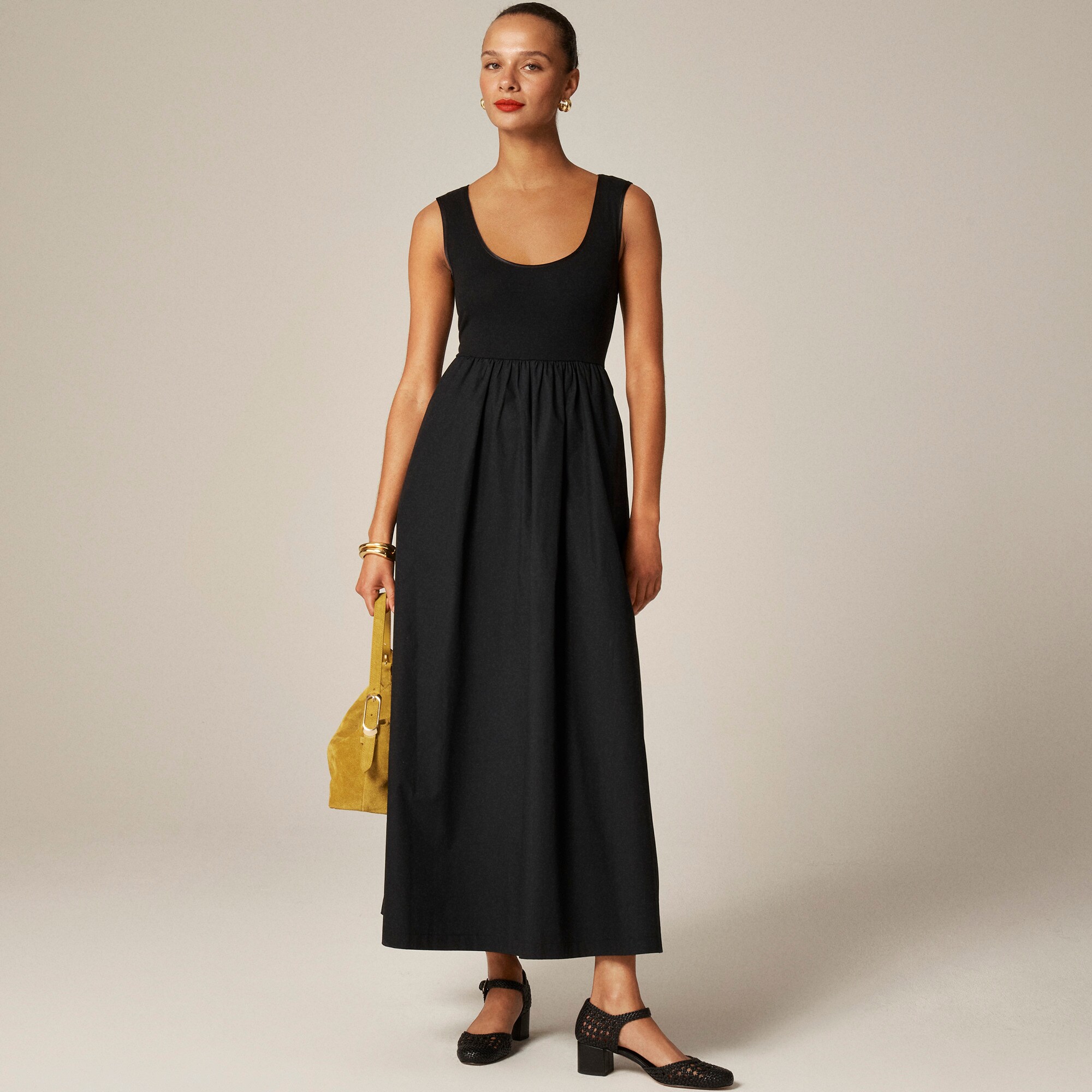 Petite scoopneck mixy dress