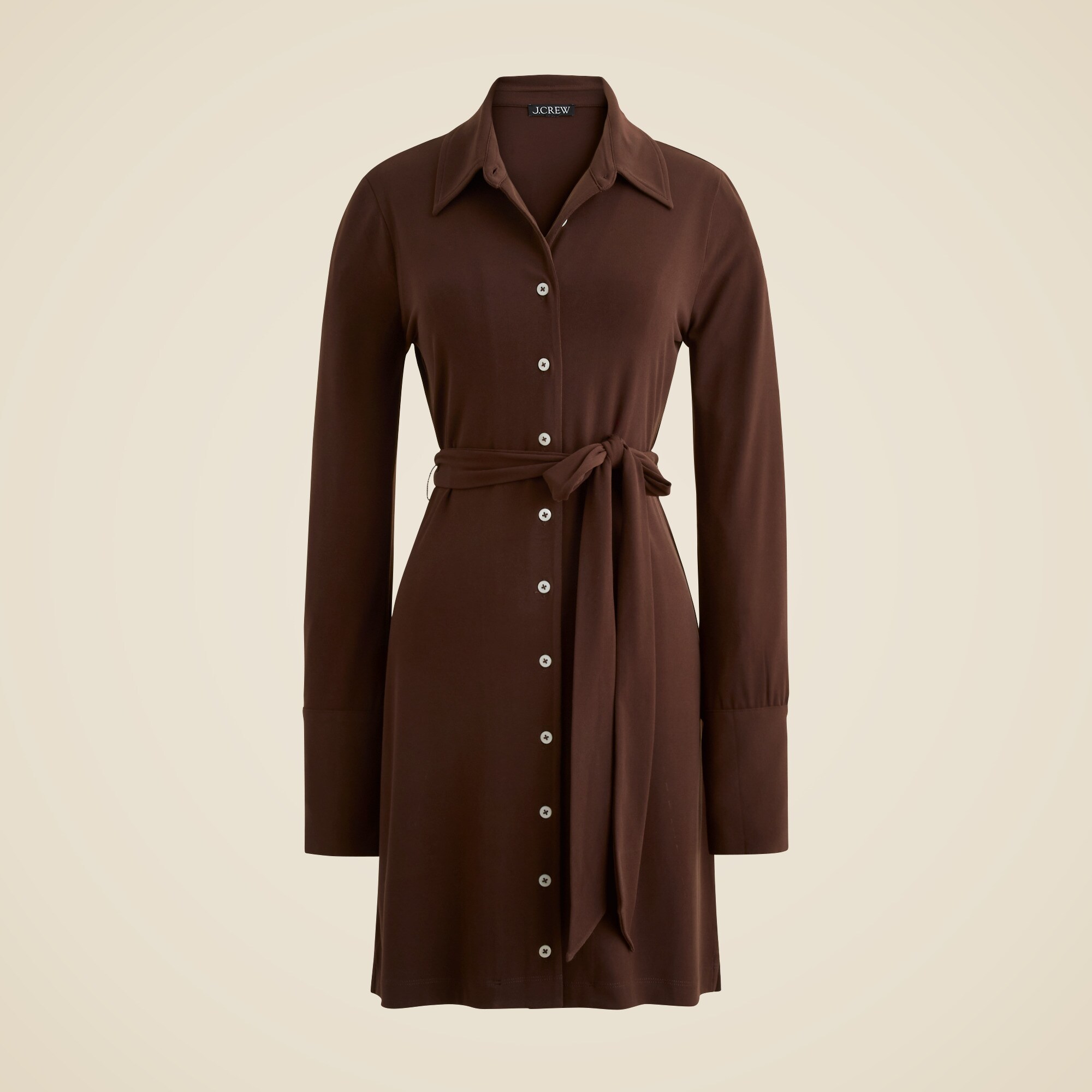 Mini Shirt-dress In Matte Jersey For Women | J.Crew