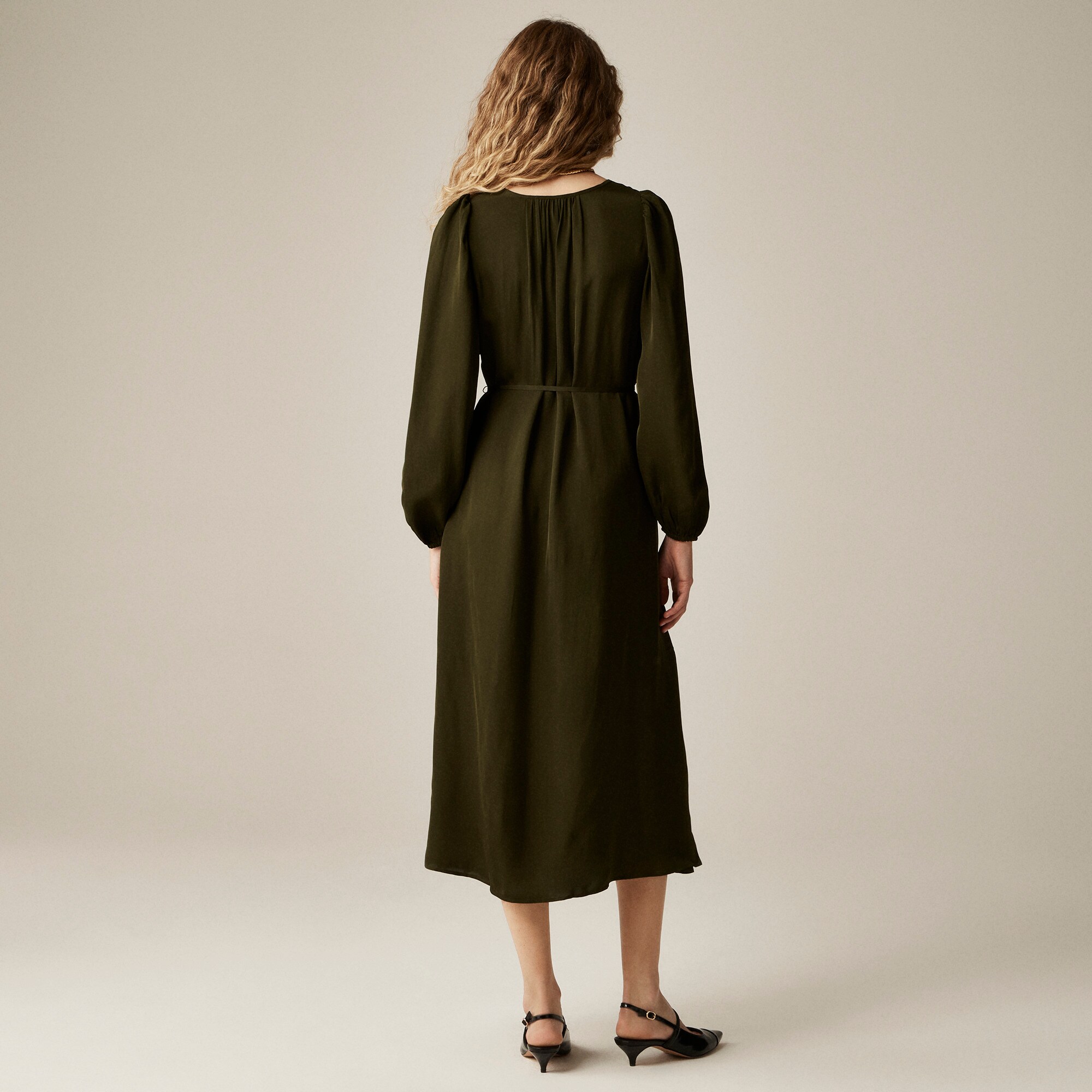 Drapey tie-waist dress