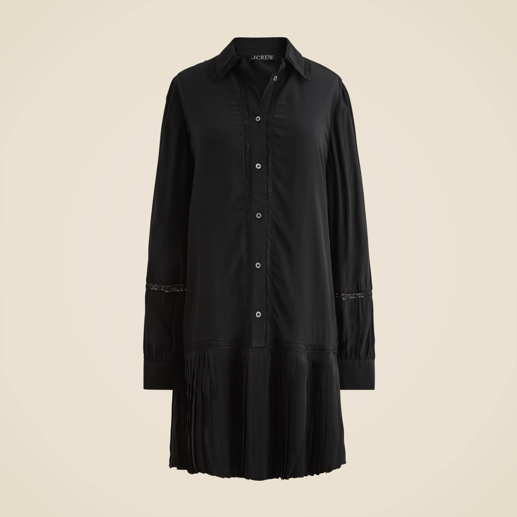 New Amelia shirt-dress in crepe de chine