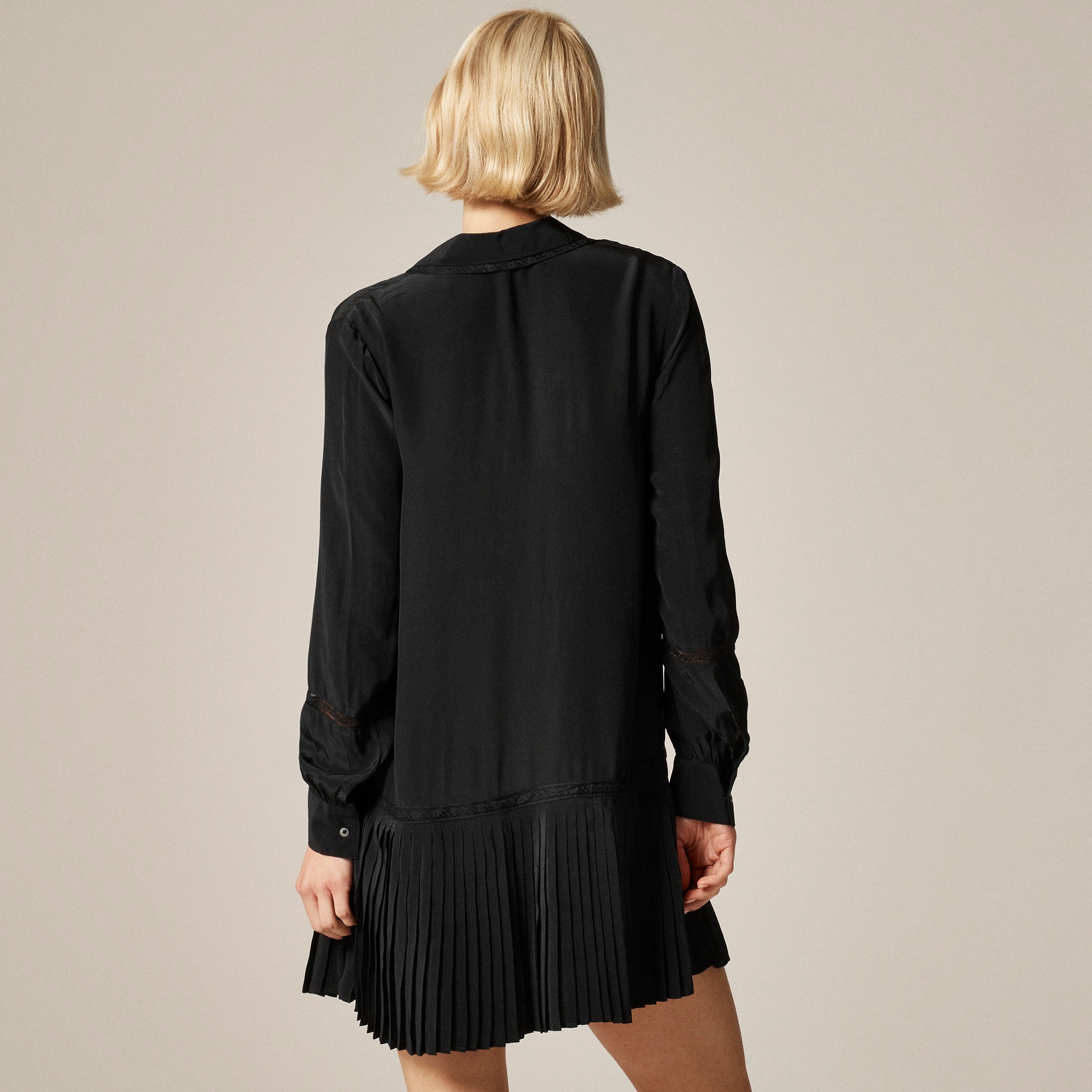 New Amelia shirt-dress in crepe de chine