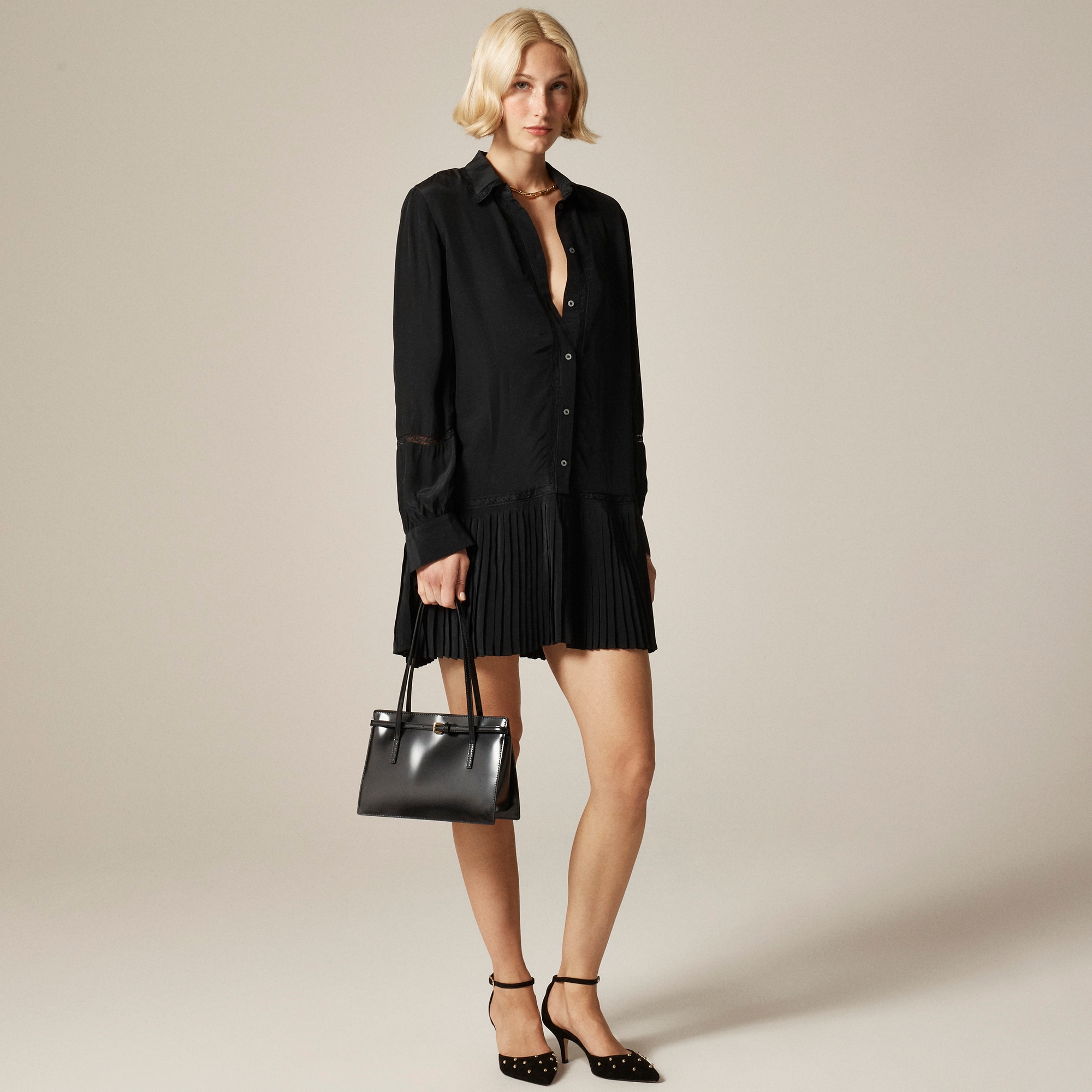 New Amelia Shirt-dress In Crepe De Chine For Women | J.Crew