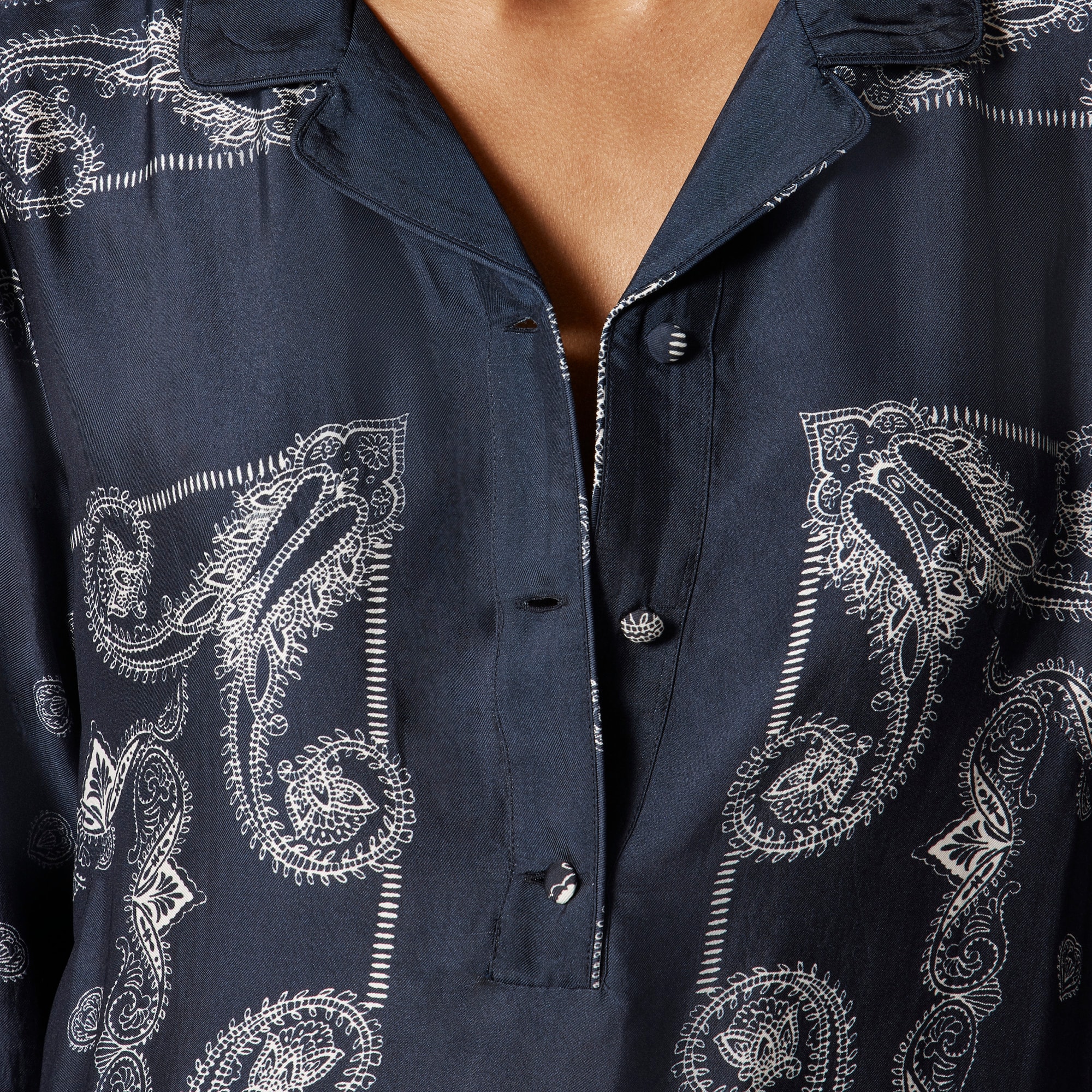blue cheese dressing without buttermilk CLOTH AND STONE Women's Bandana Print Shirt, Size XS, Blue