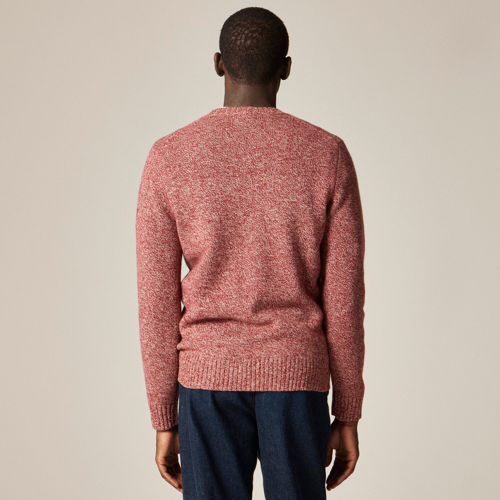 Rugged merino wool-blend marled sweater - thumbnail 4
