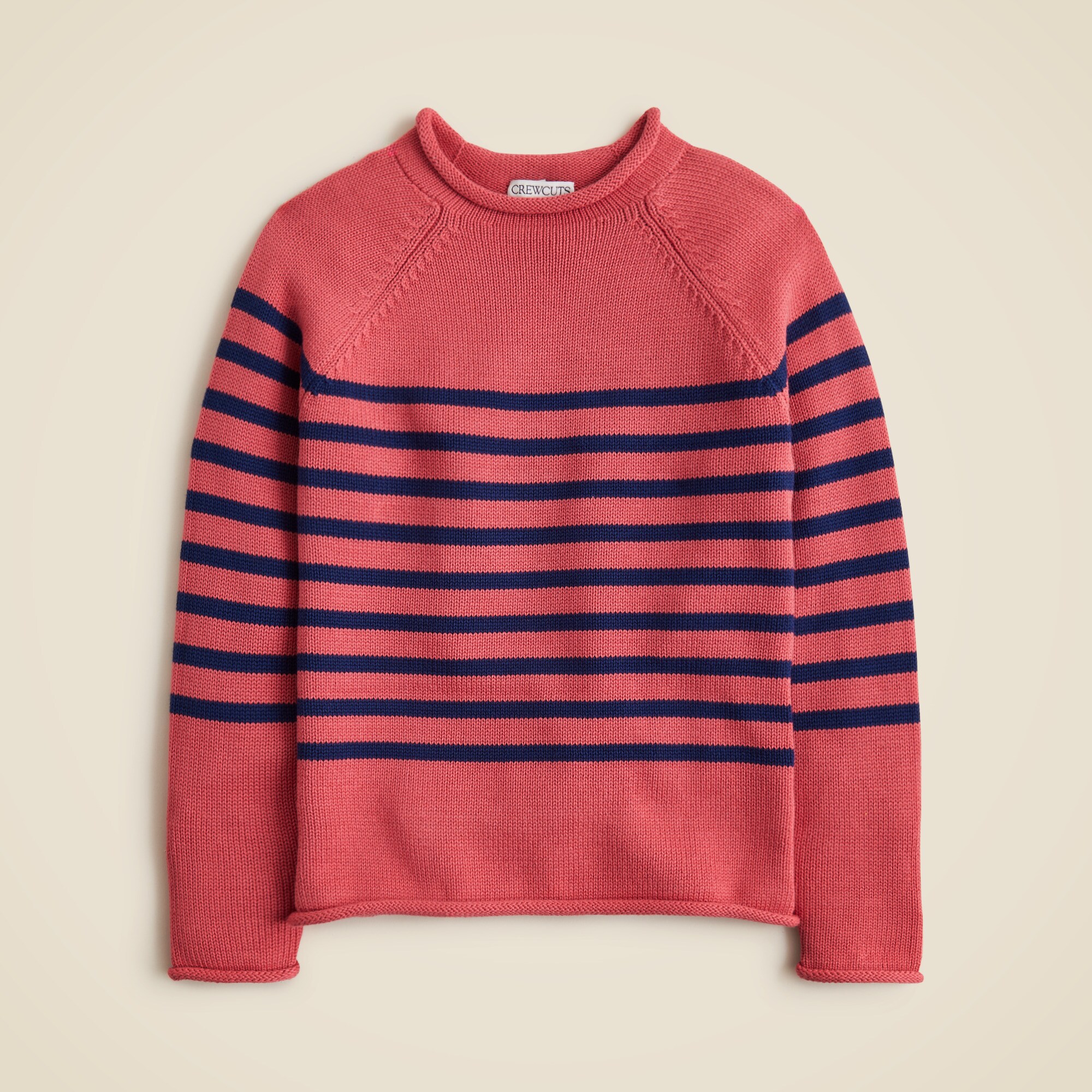 Kids' heritage cotton Rollneck™ sweater in stripe