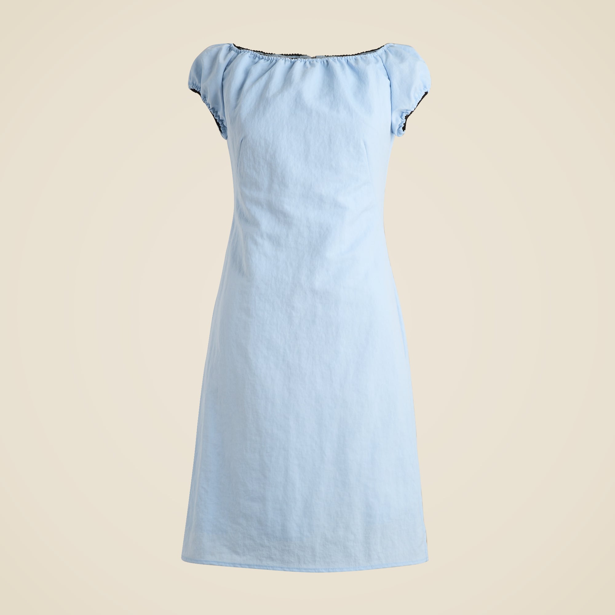  Off-the-shoulder mini dress in textured nylon
