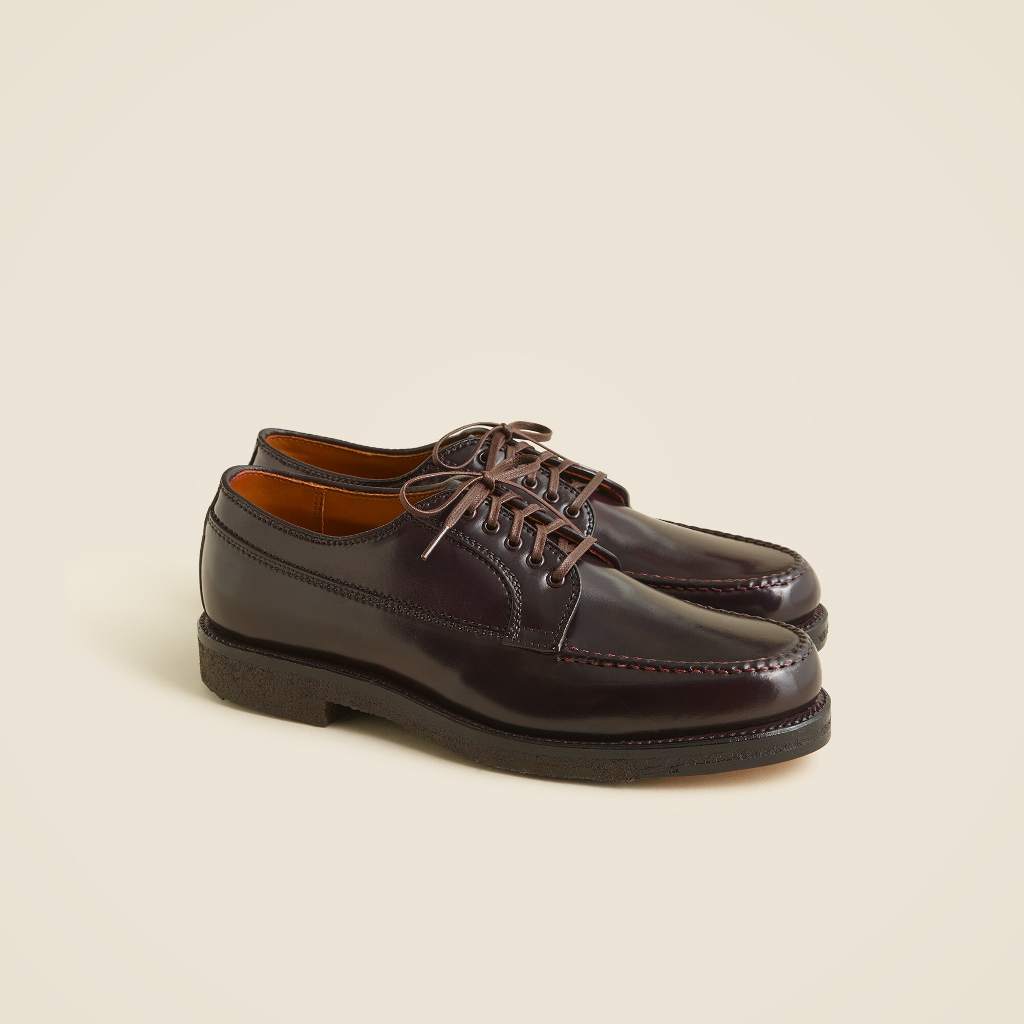 alden&reg; for j.crew city bluchers in cordovan leather for men