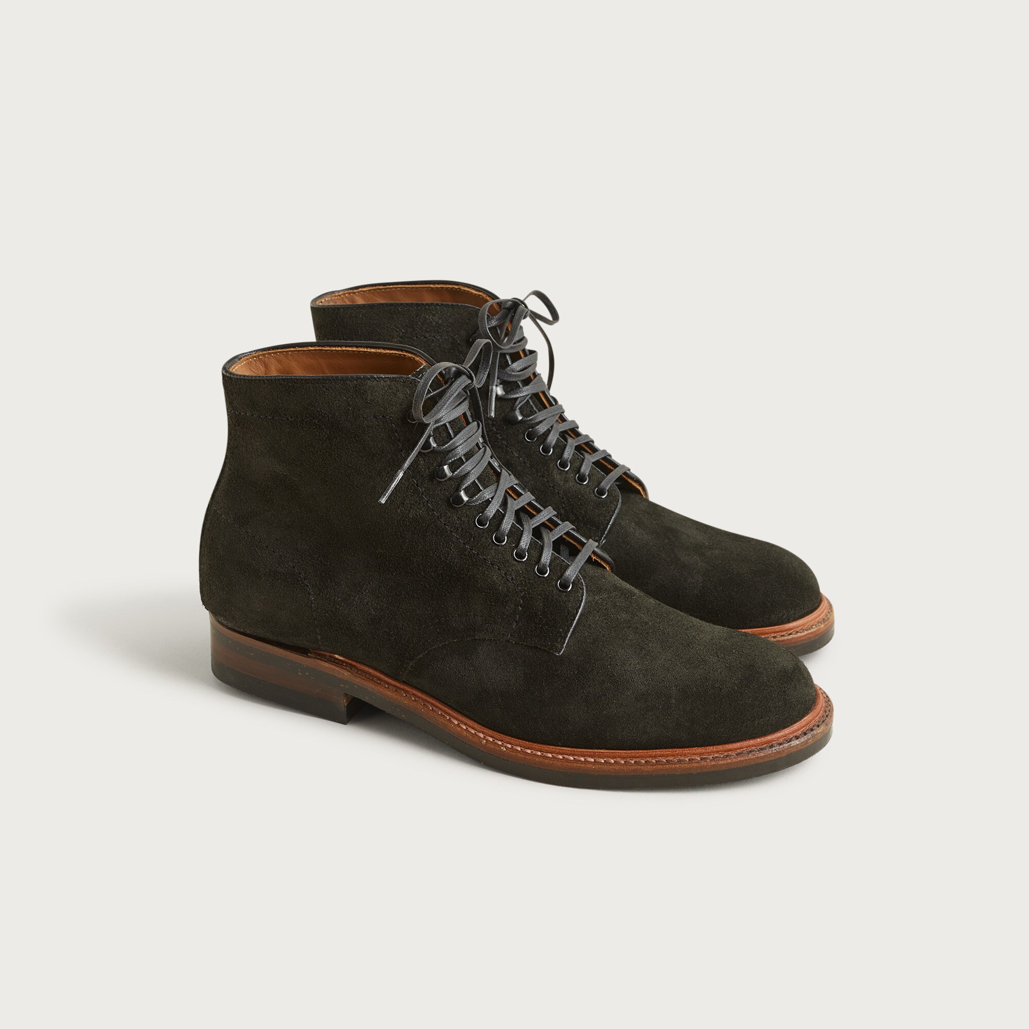 Alden® for J.Crew plain-toe boots in suede