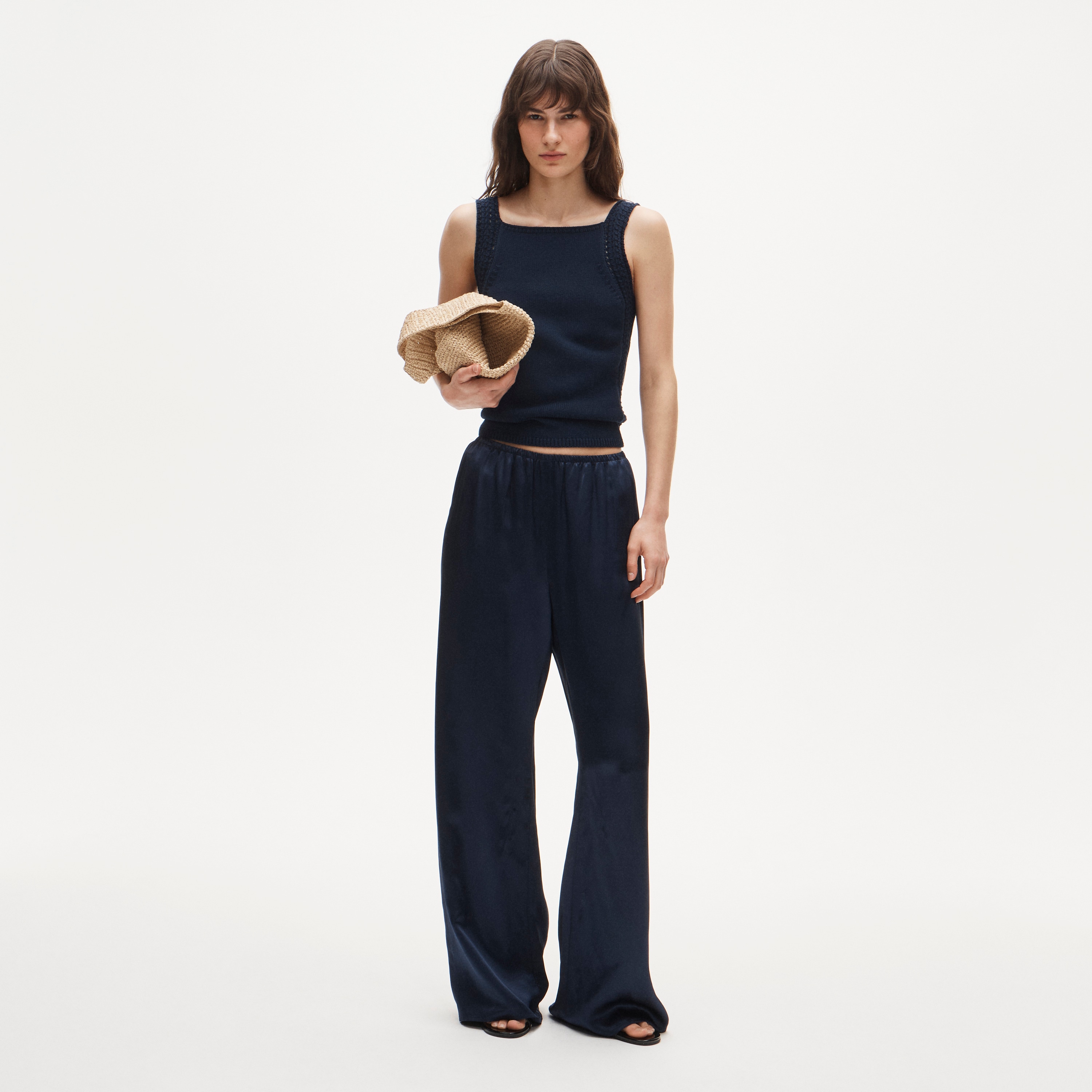 Cosmo pant in luster charmeuse