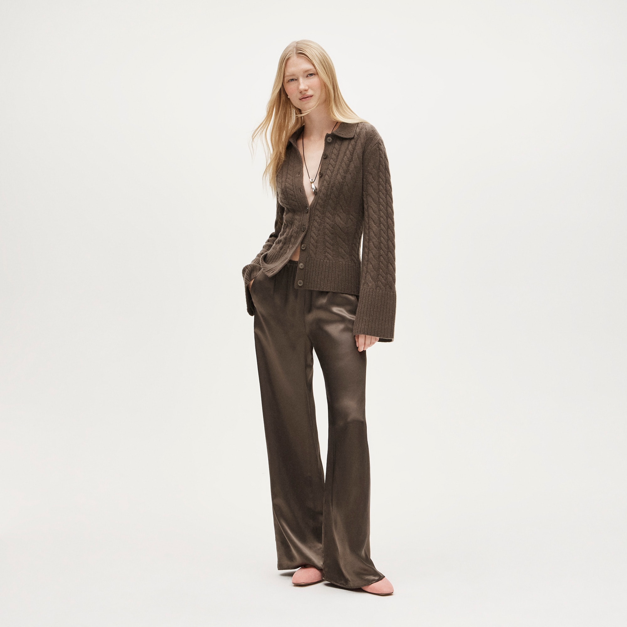 womens Cosmo pant in luster charmeuse