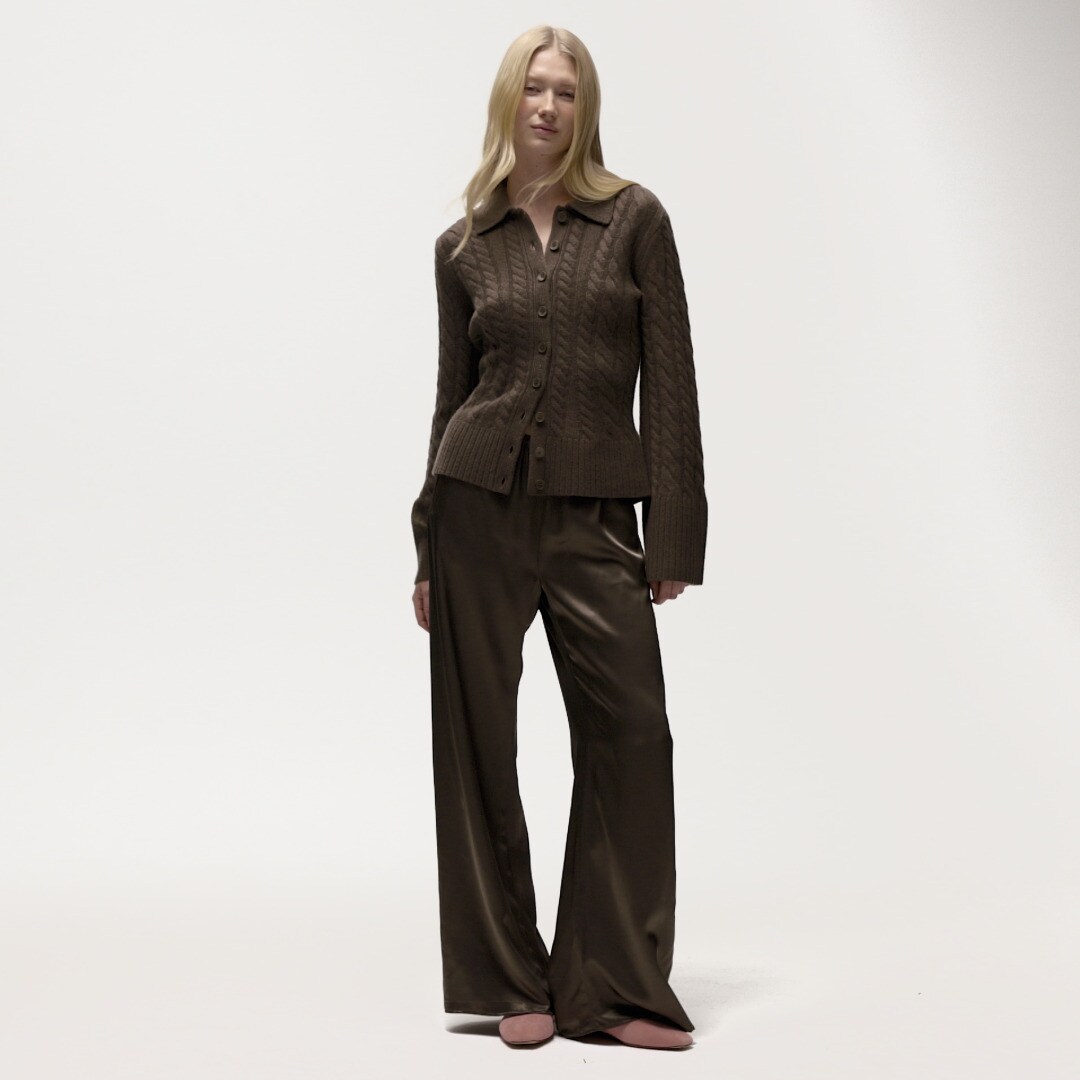 Cosmo pant in luster charmeuse