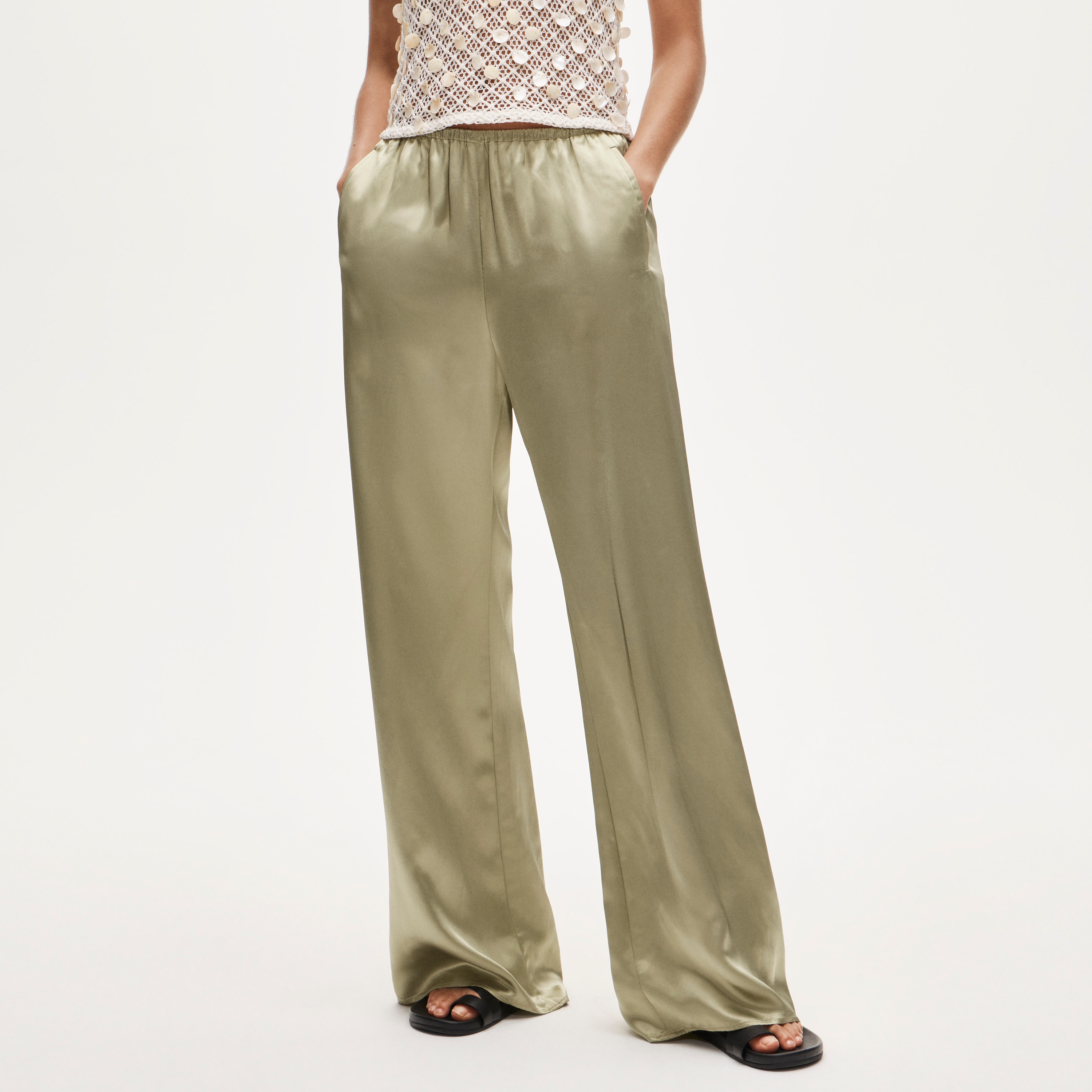 Cosmo pant in luster charmeuse