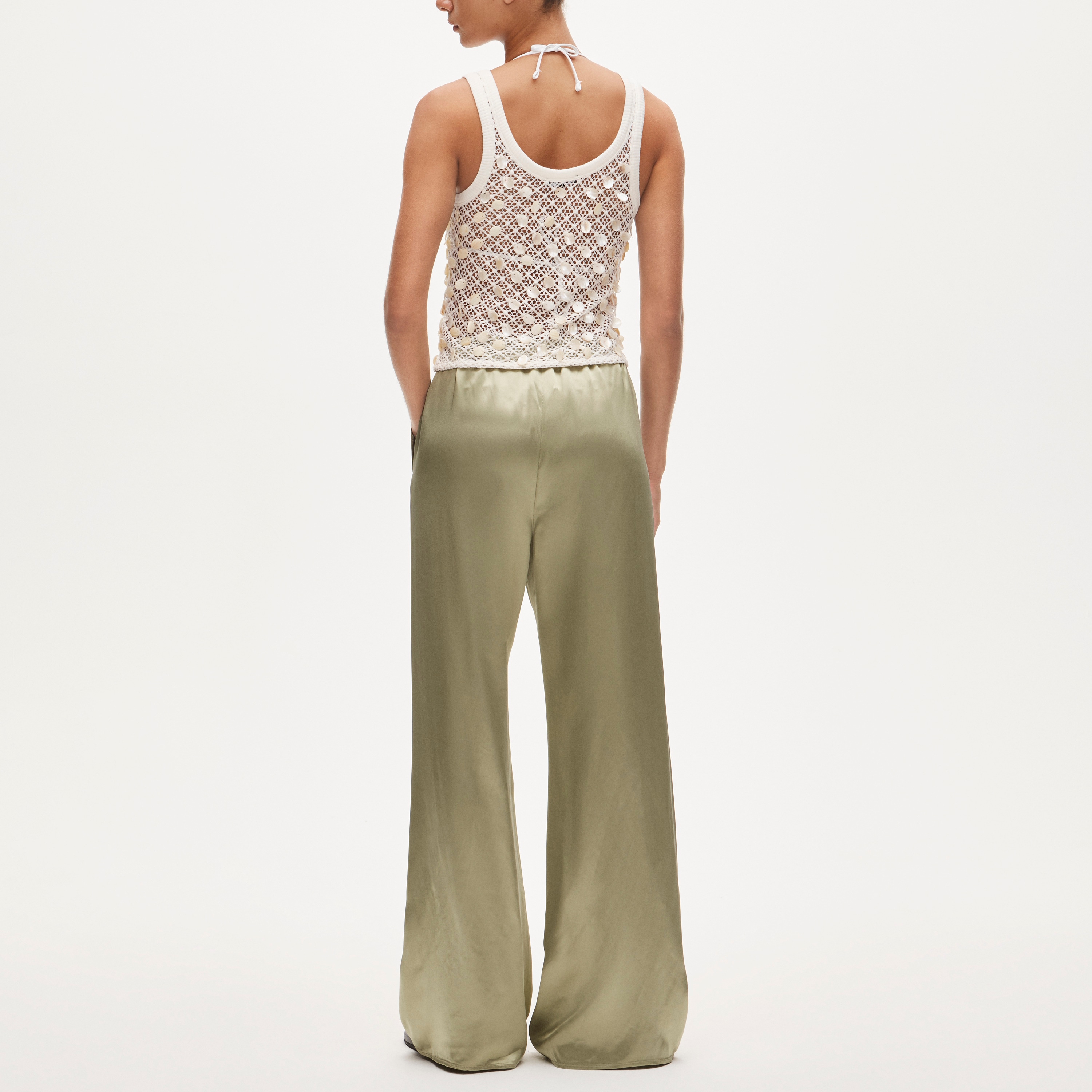 Cosmo pant in luster charmeuse