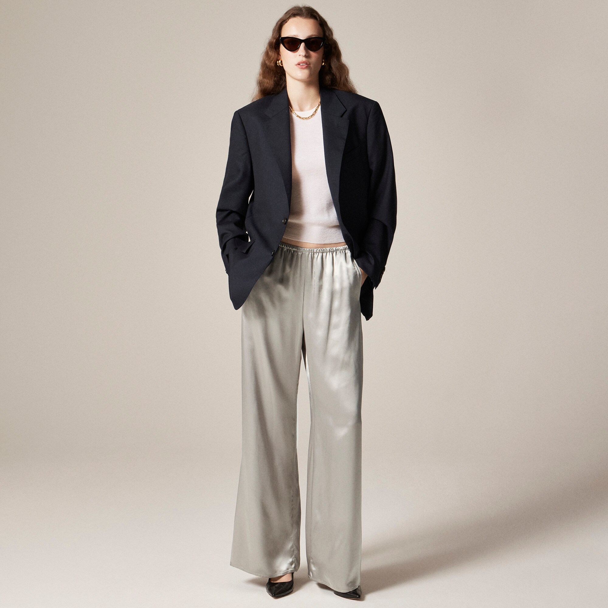 Cosmo pant in luster charmeuse