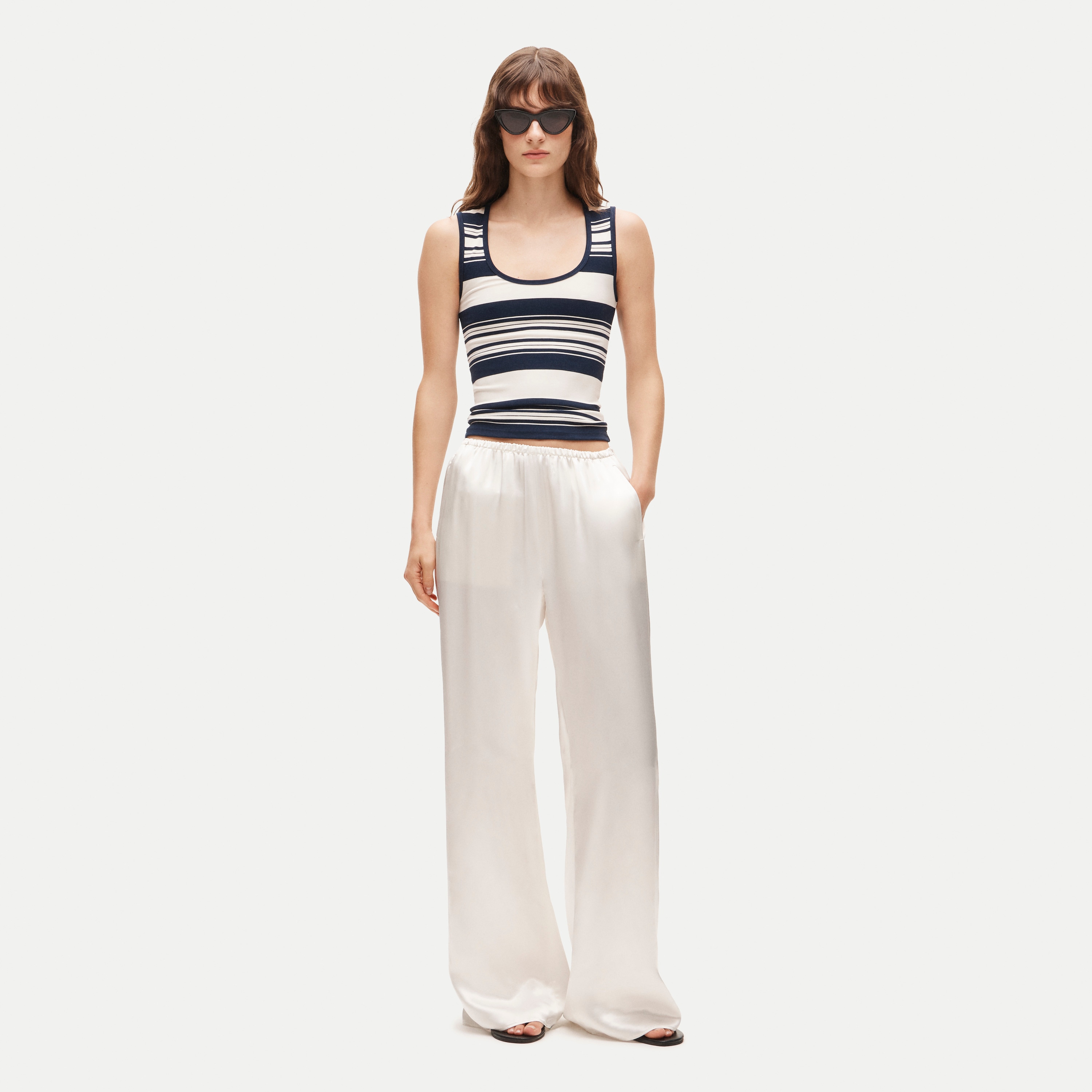 Cosmo pant in luster charmeuse