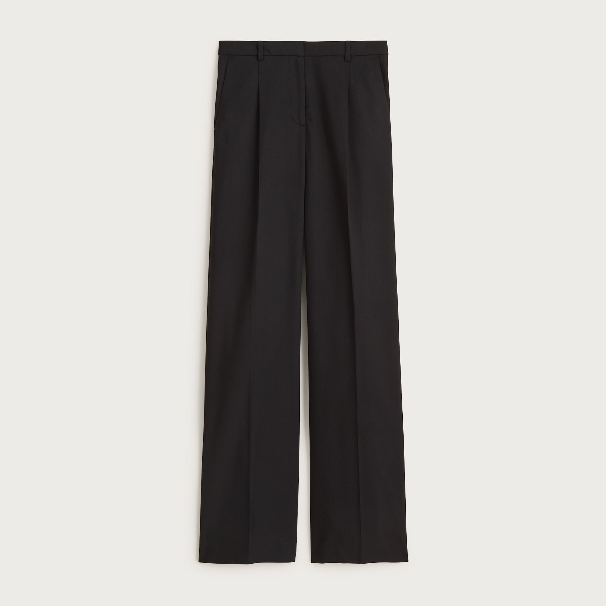 womens Essential wide-leg pant in Italian studio wool blend