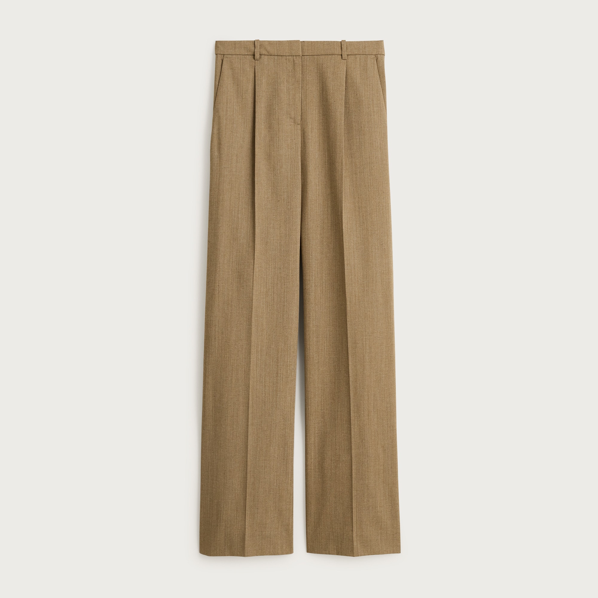 Essential wide-leg pant in Italian studio wool blend