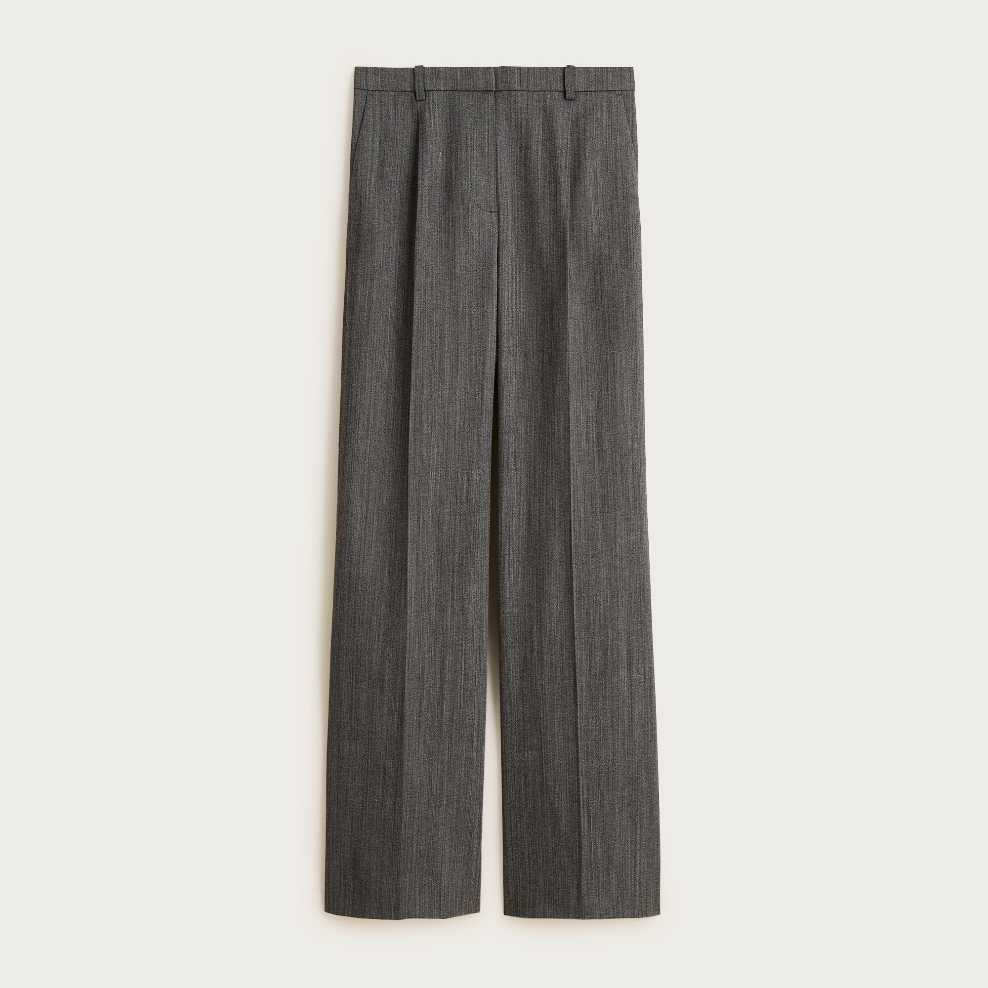 Essential Wide-leg Pant In Italian Studio Wool Blend For Women | J