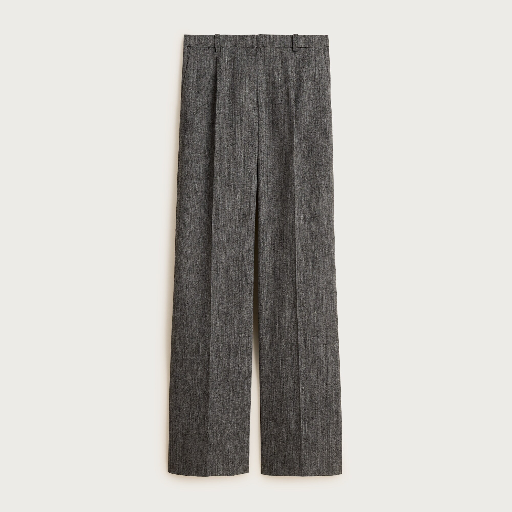 Essential Wide-leg Pant In Italian Studio Wool Blend For Women | J