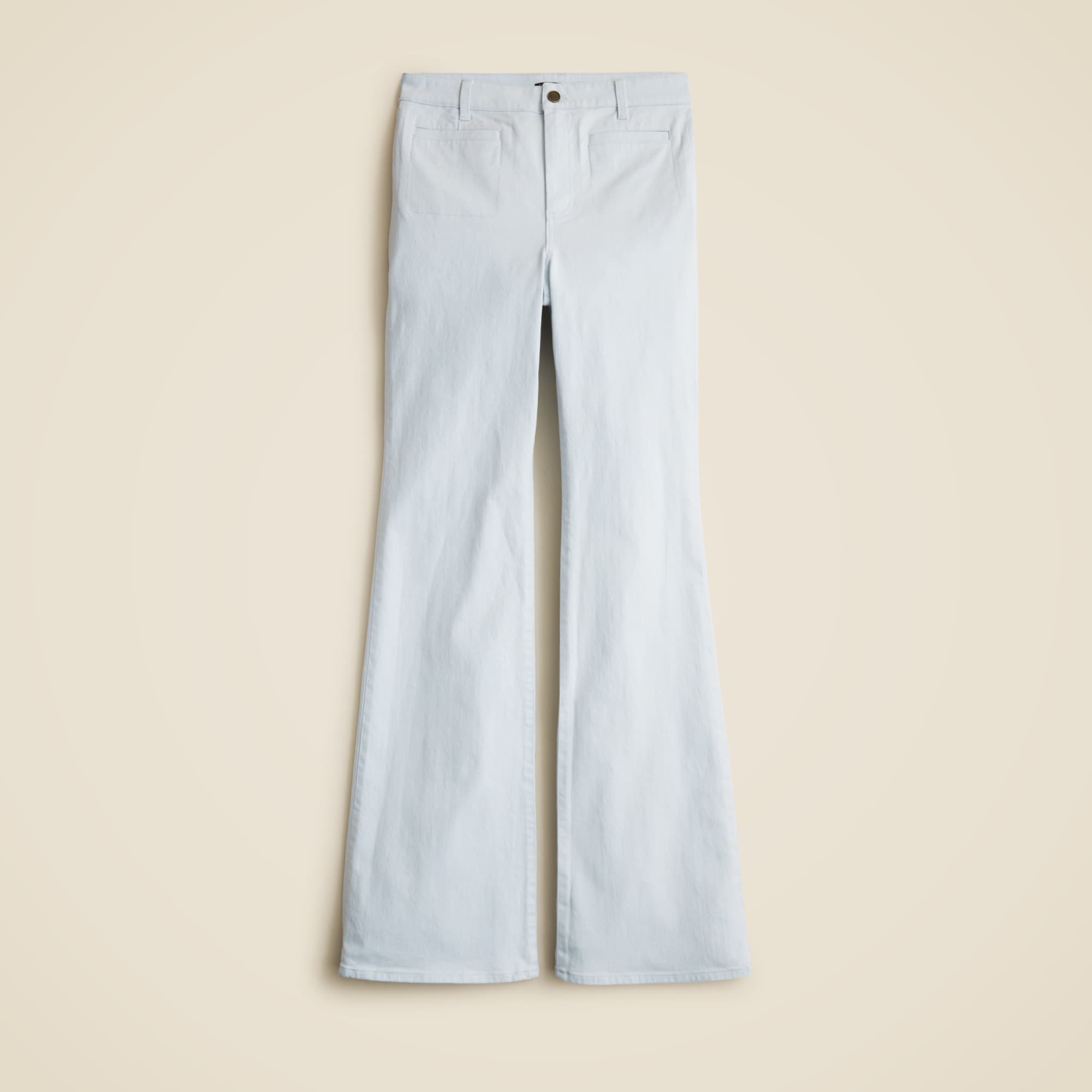 Vintage flare pant in washed twill