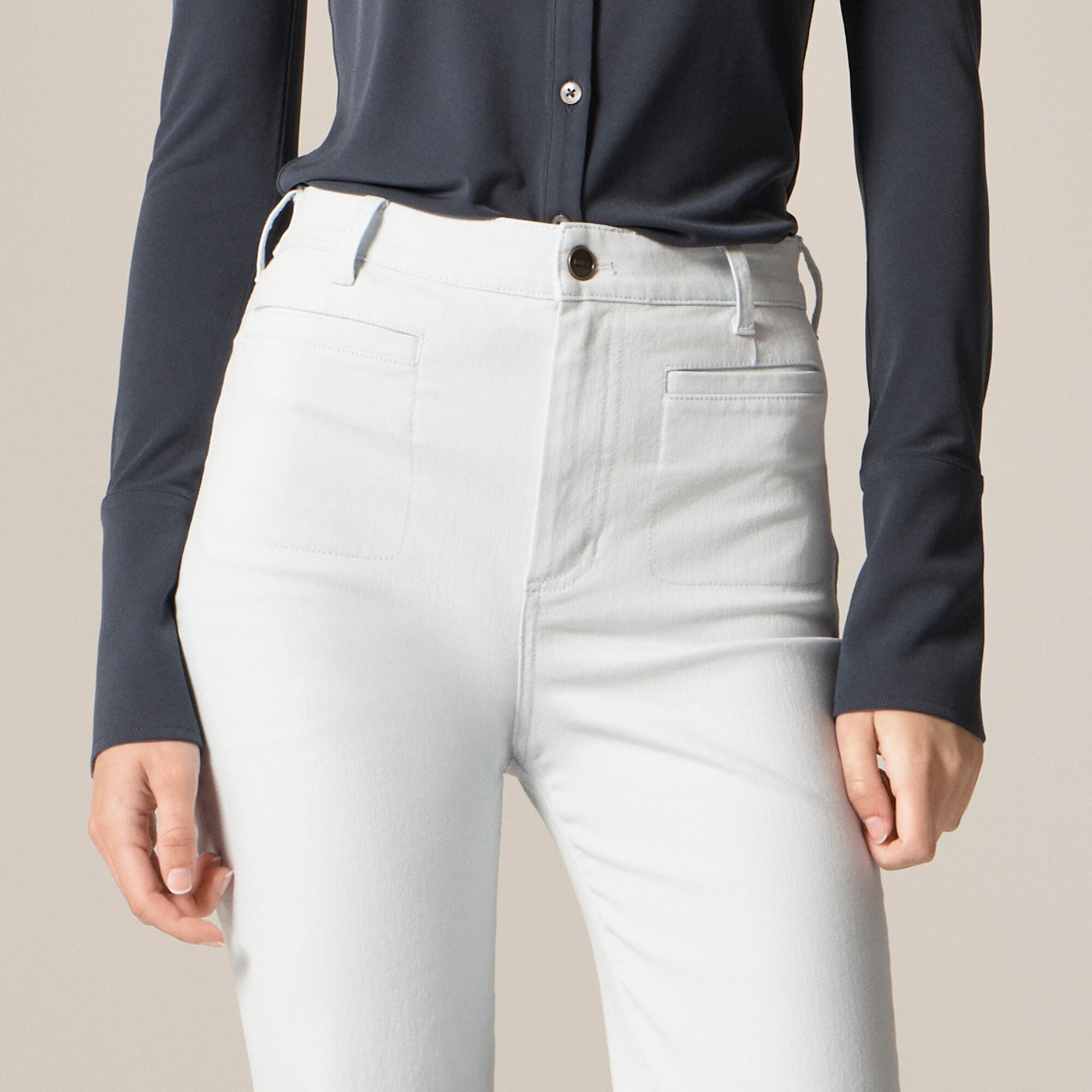 Vintage flare pant in washed twill - image 3