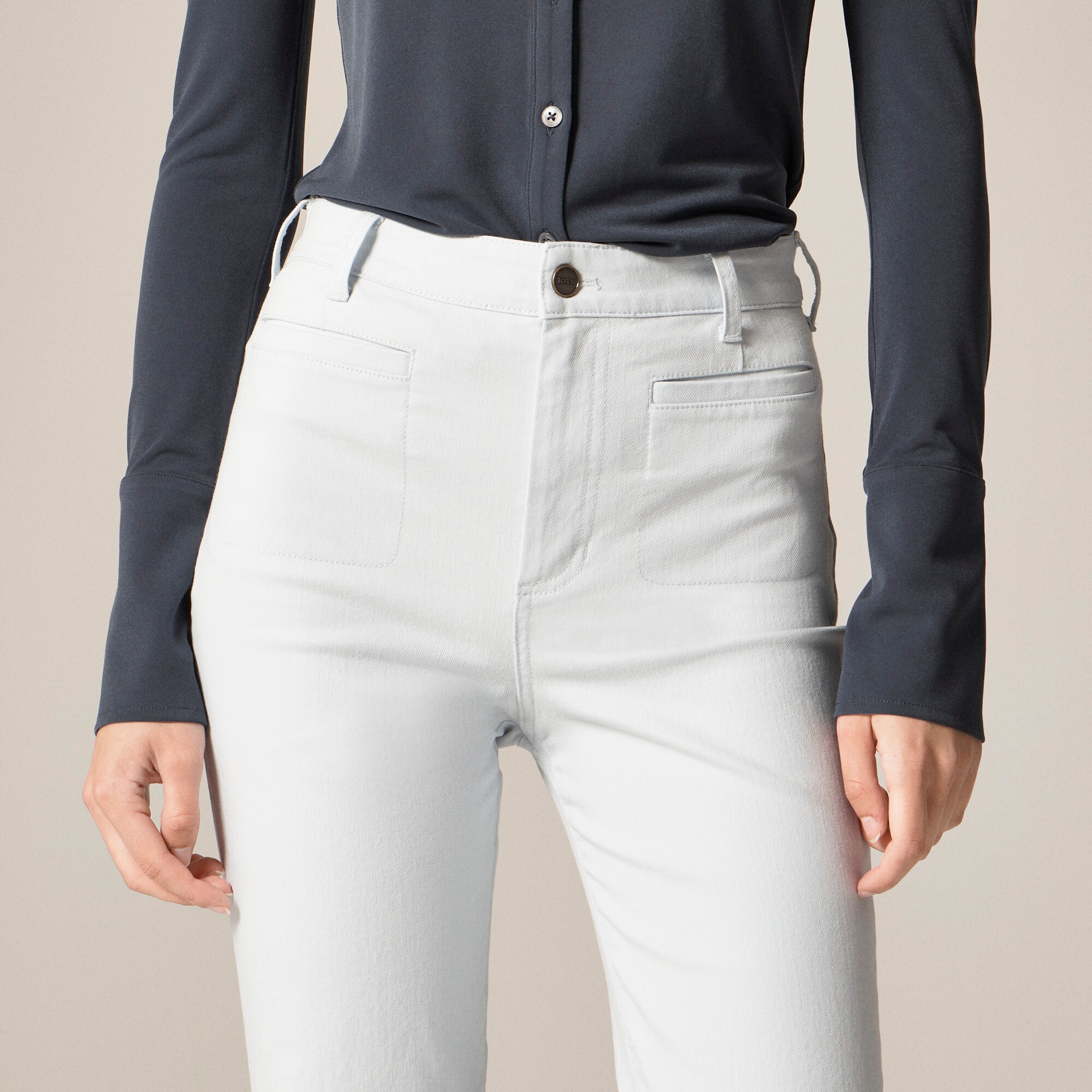 Vintage flare pant in washed twill