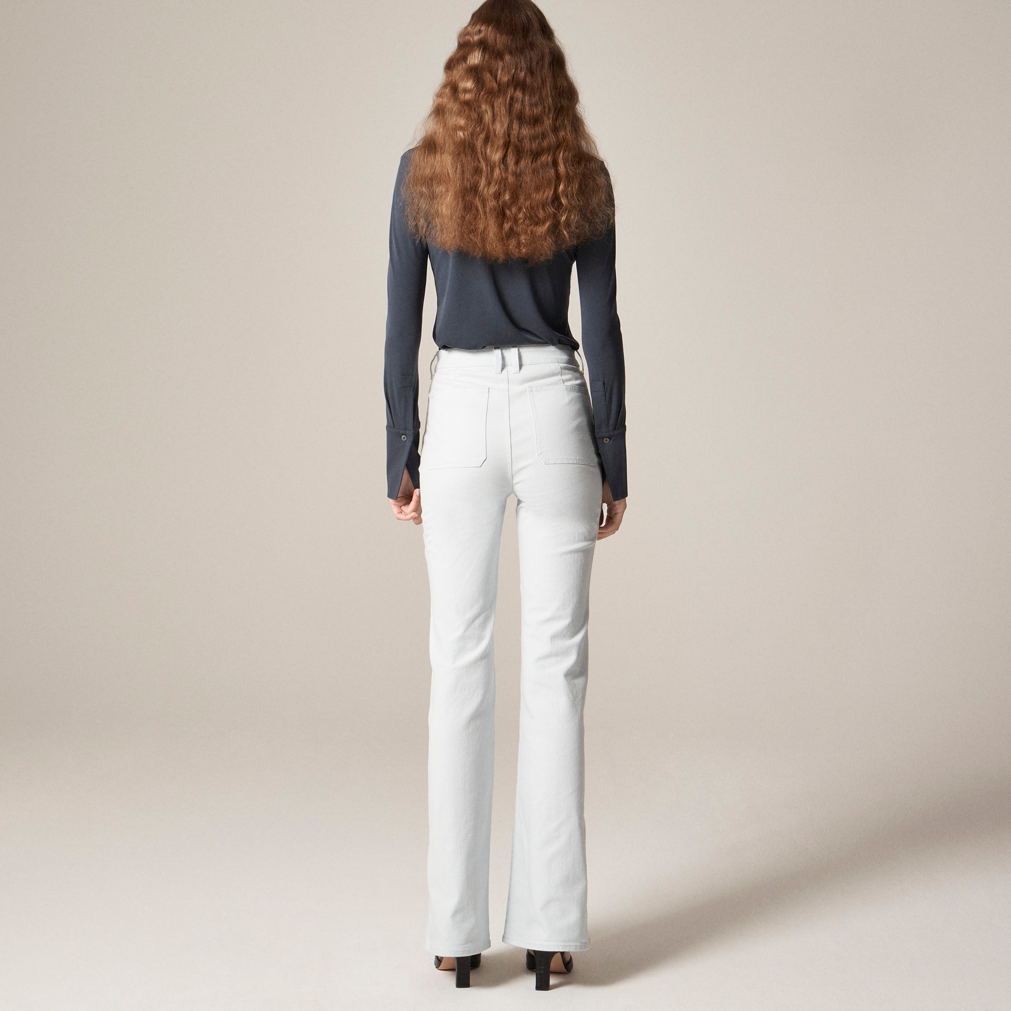 Vintage flare pant in washed twill - image 5