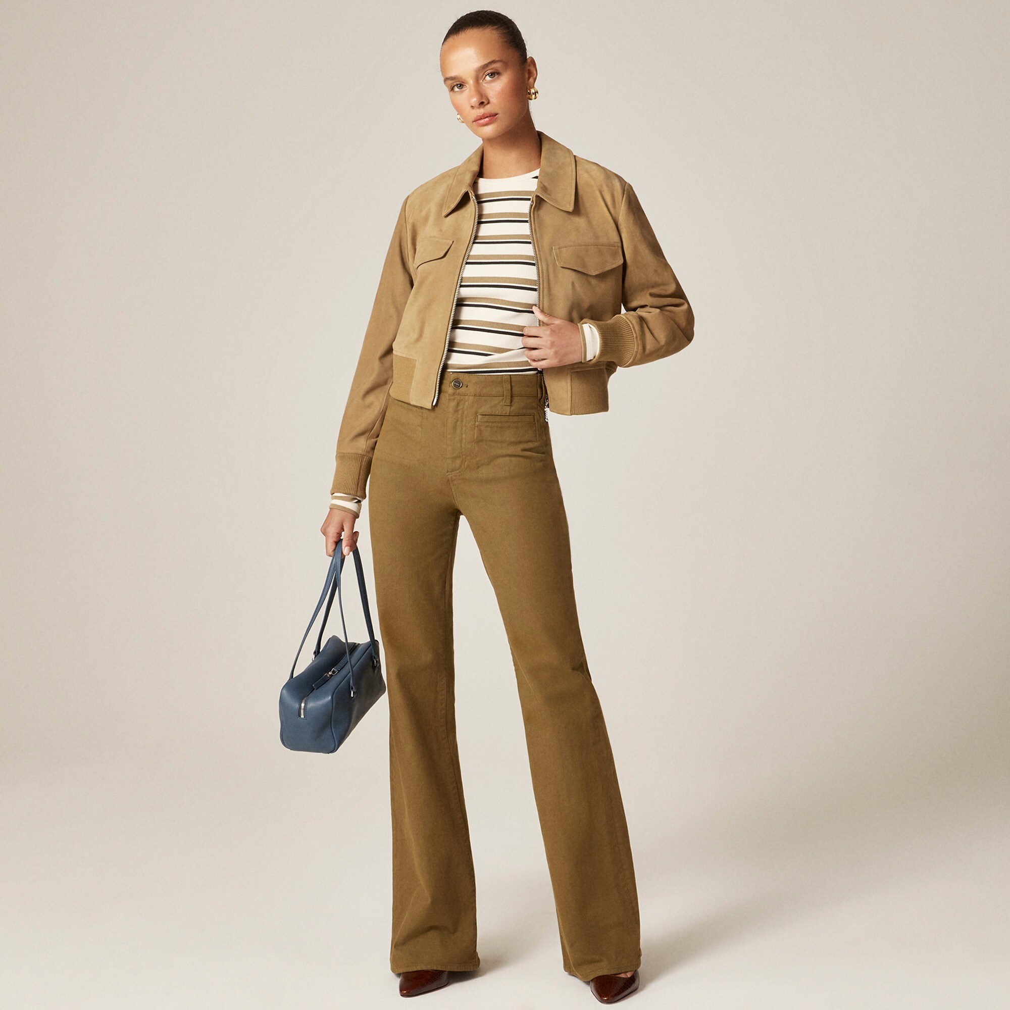  Vintage flare pant in washed twill