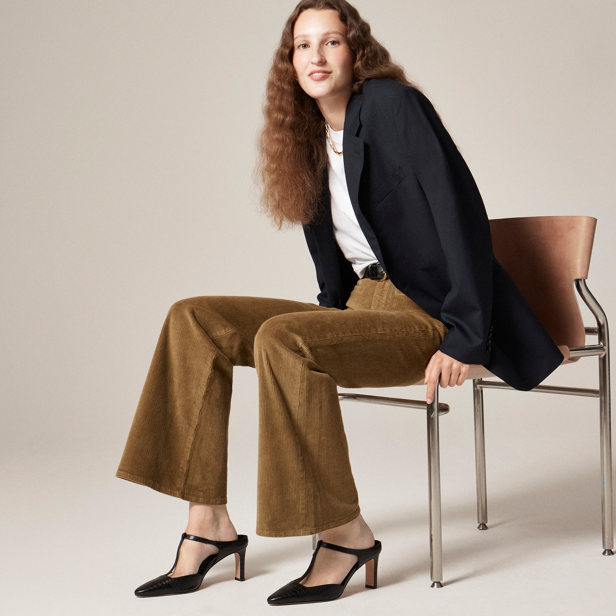 Vintage flare pant in corduroy