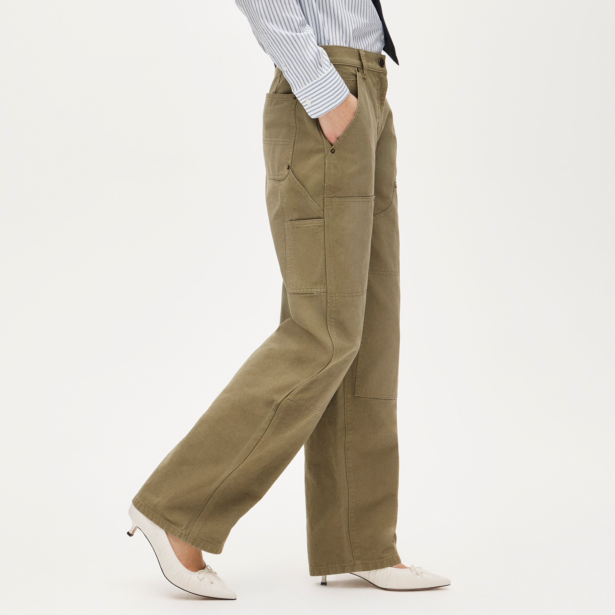 Painter pant in cotton canvas