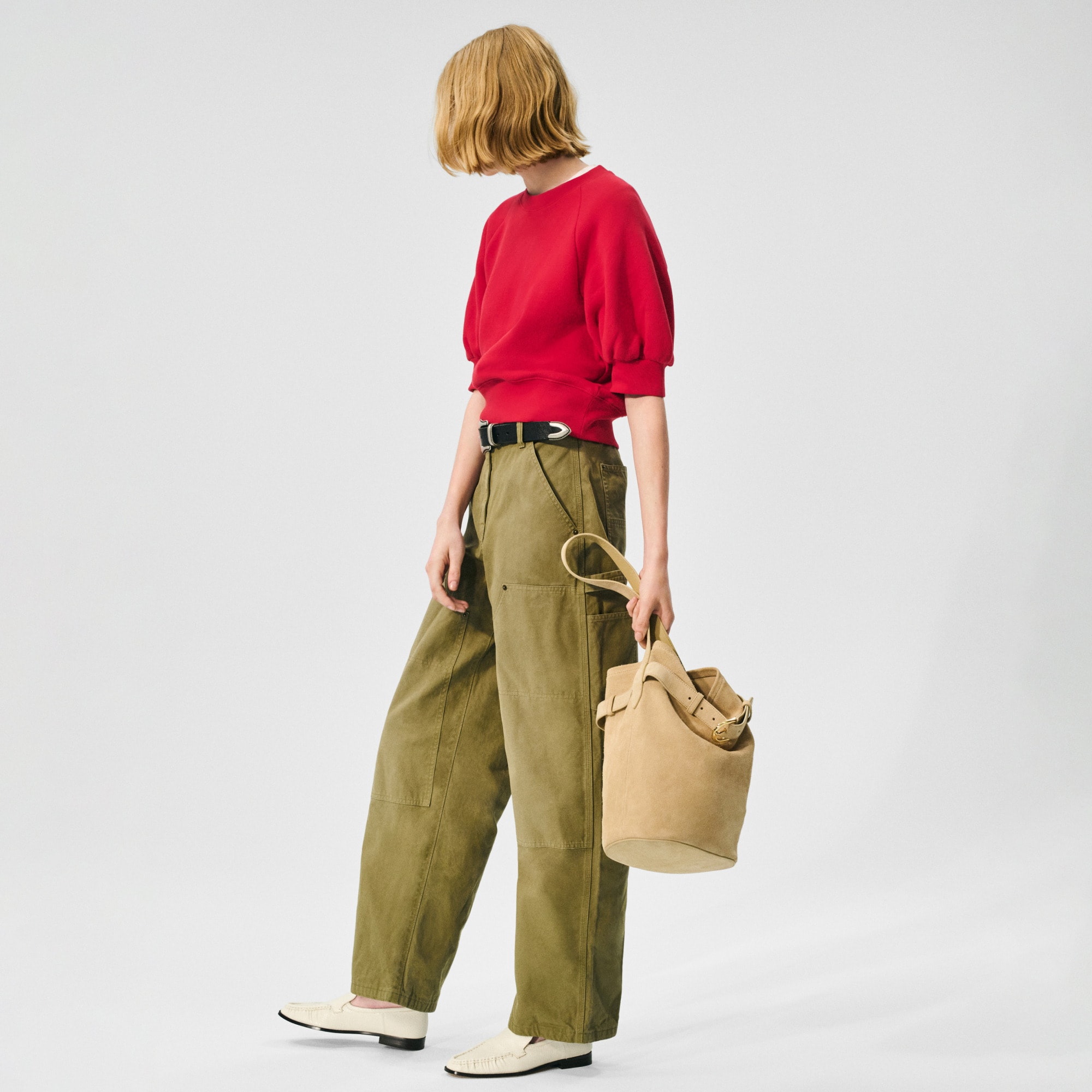 Painter pant in cotton canvas