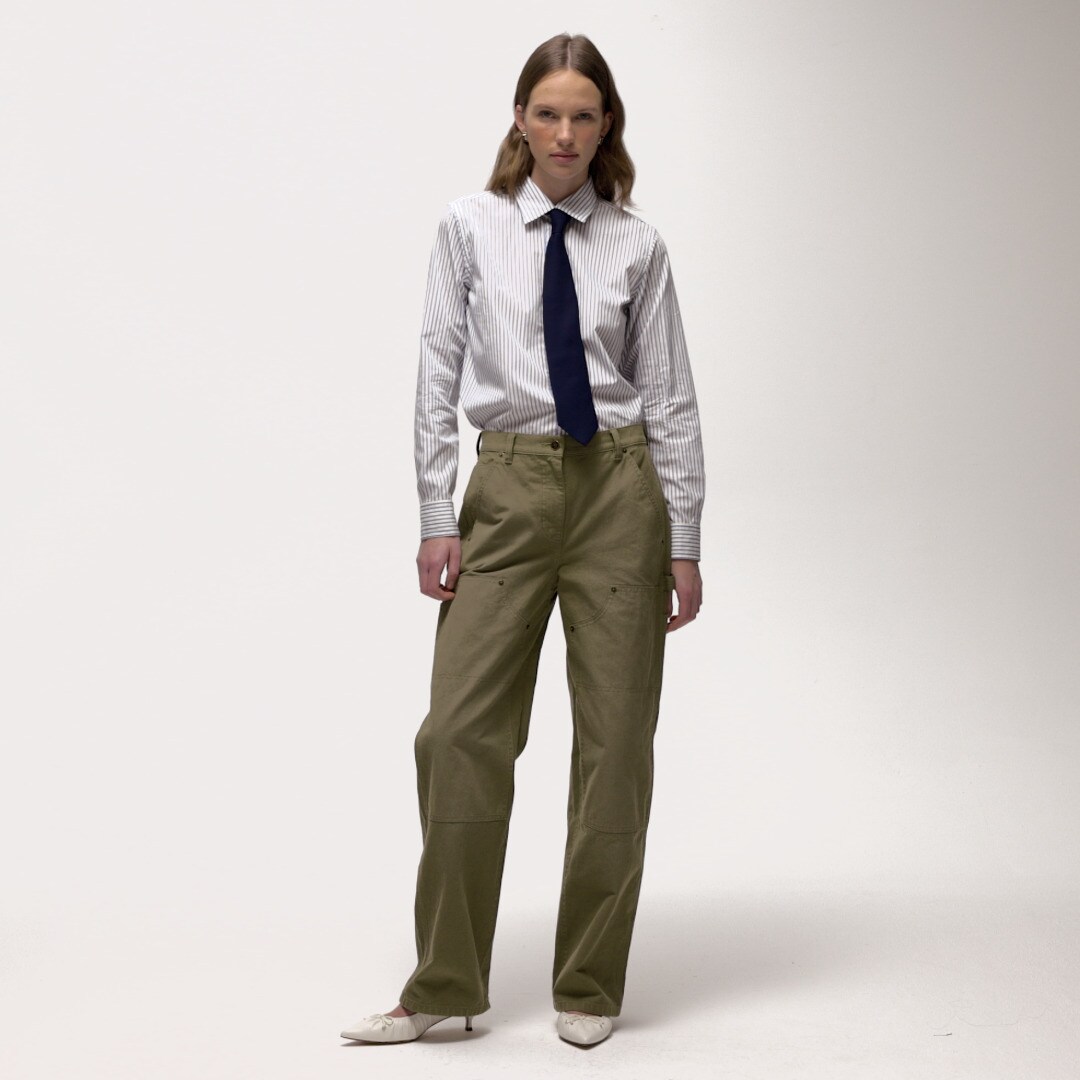 Painter pant in cotton canvas