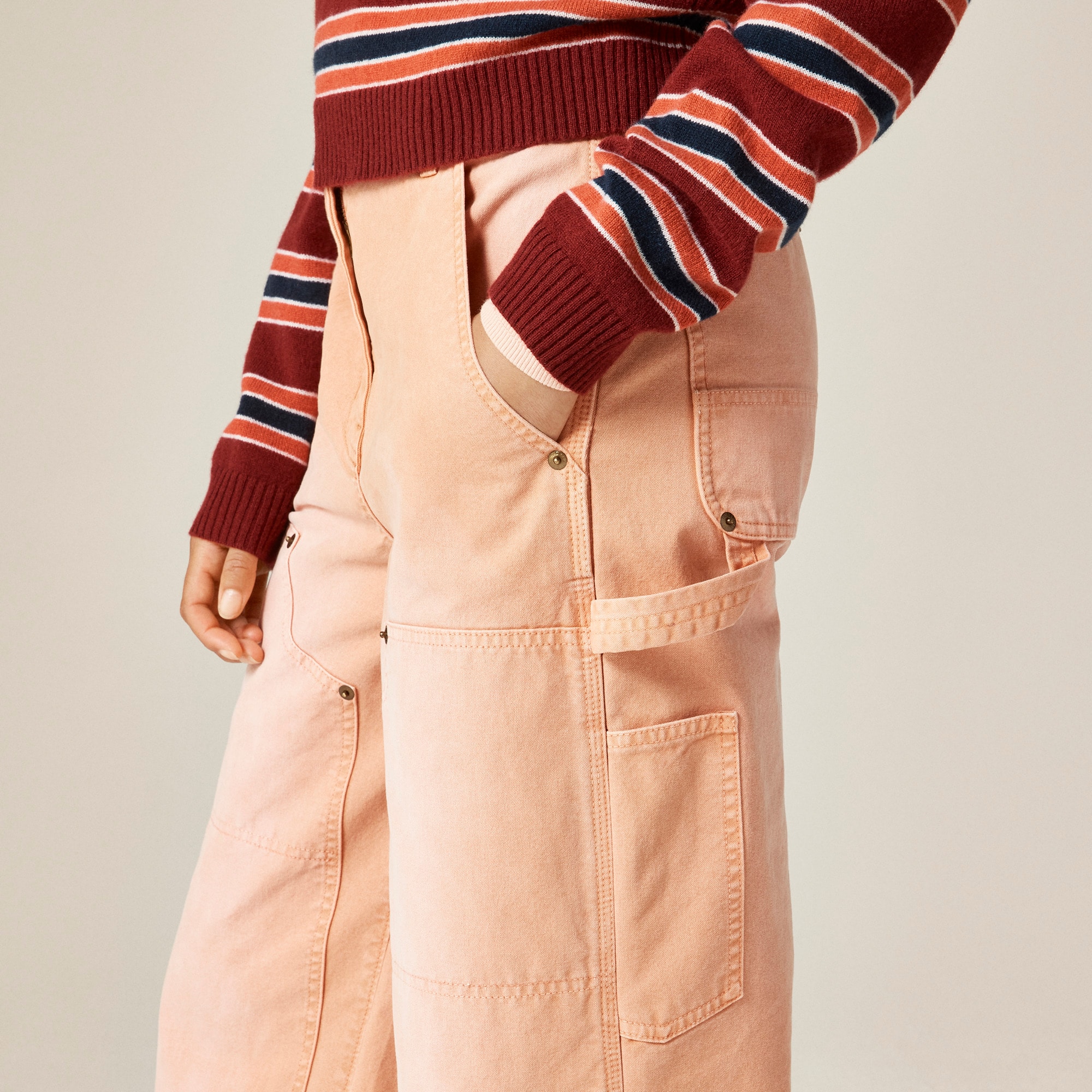 Painter pant in cotton canvas - image 4