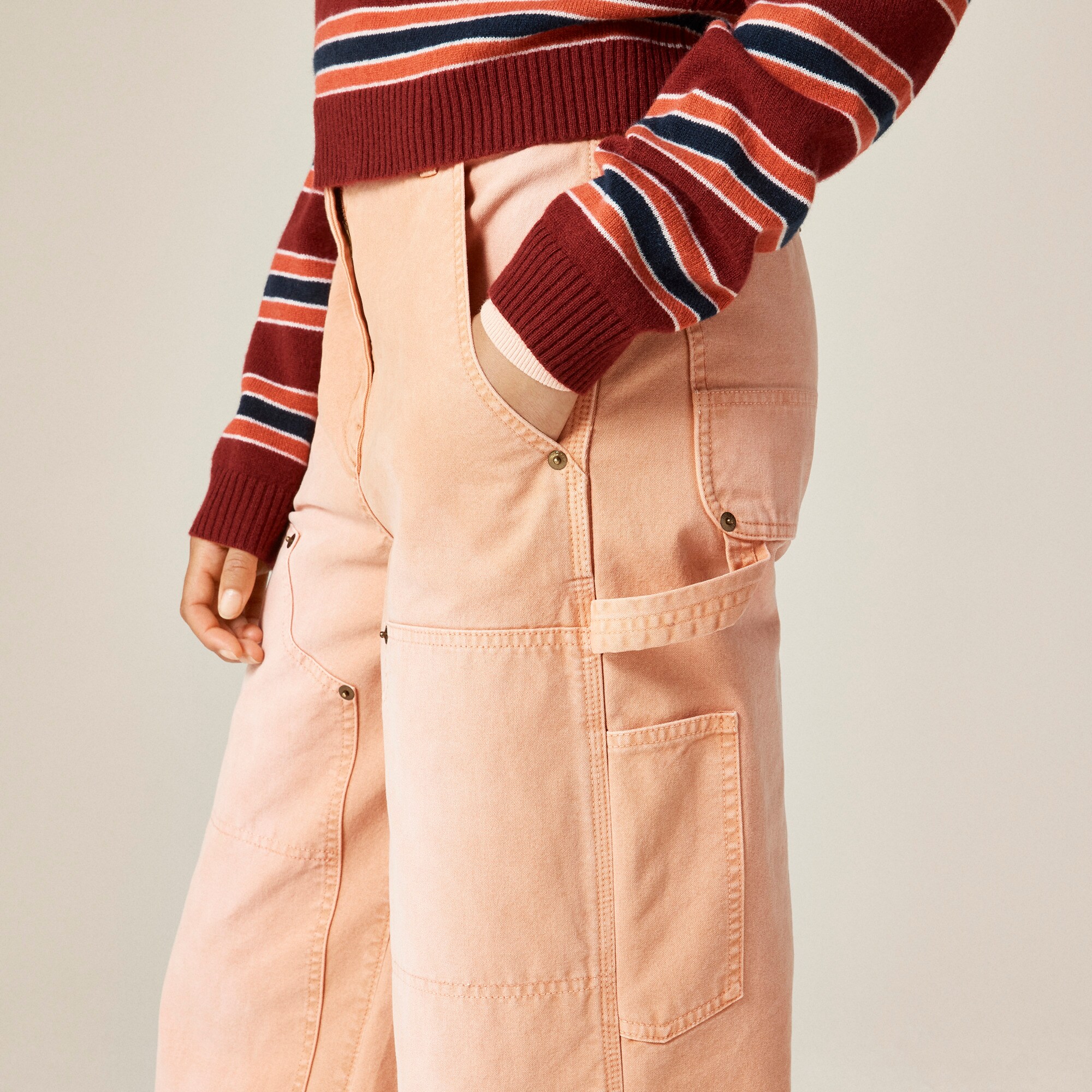 Painter pant in cotton canvas