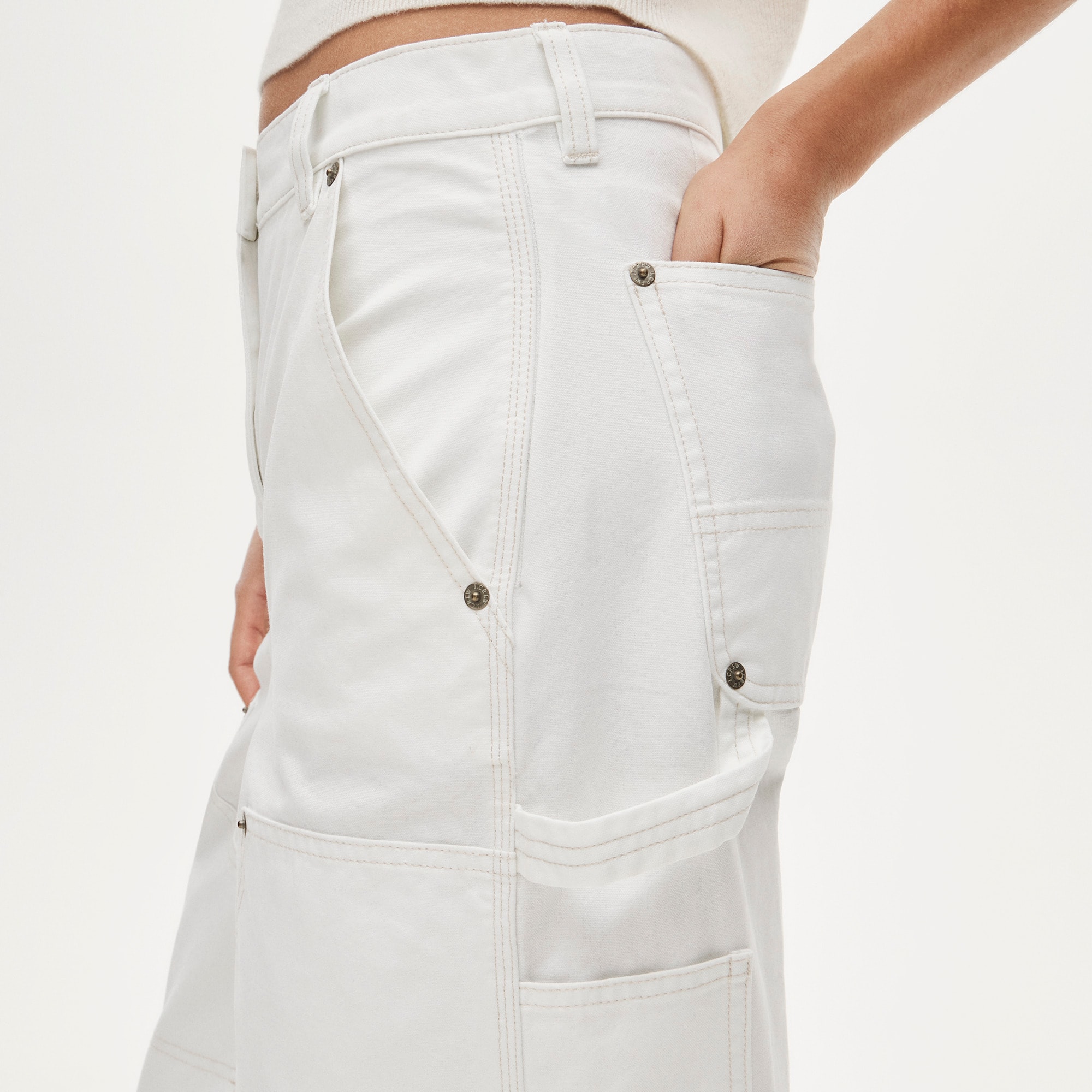 Painter pant in cotton canvas - image 4