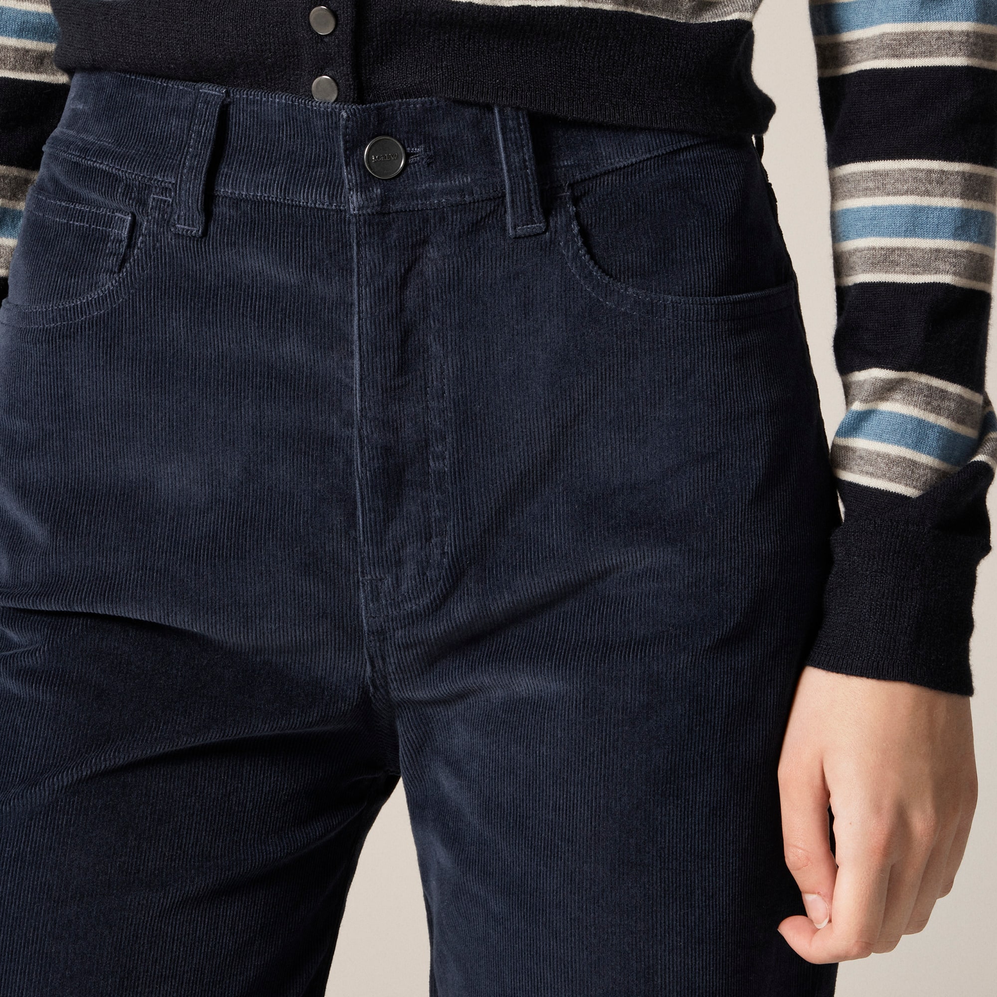 Slim-wide pant in corduroy