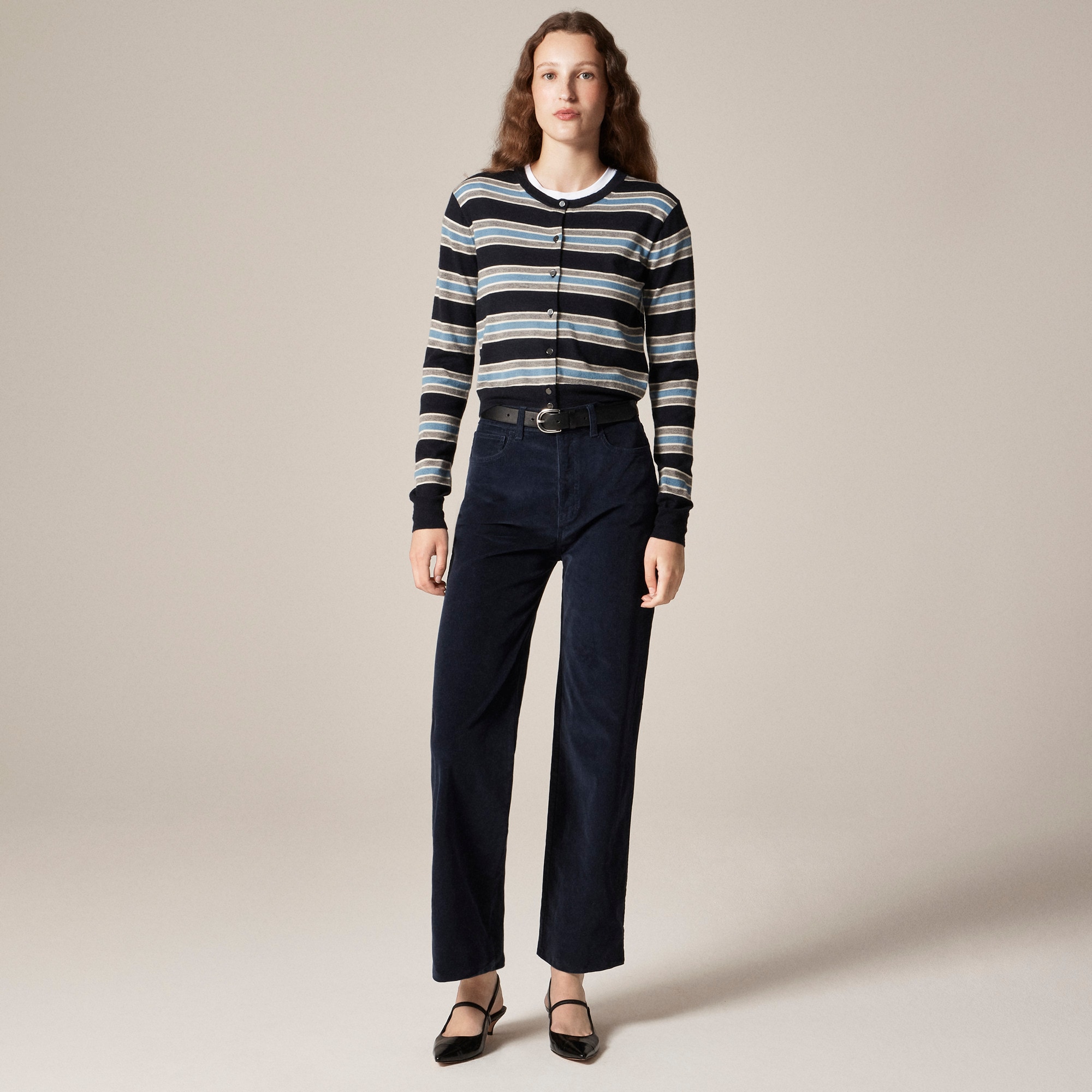  Slim-wide pant in corduroy
