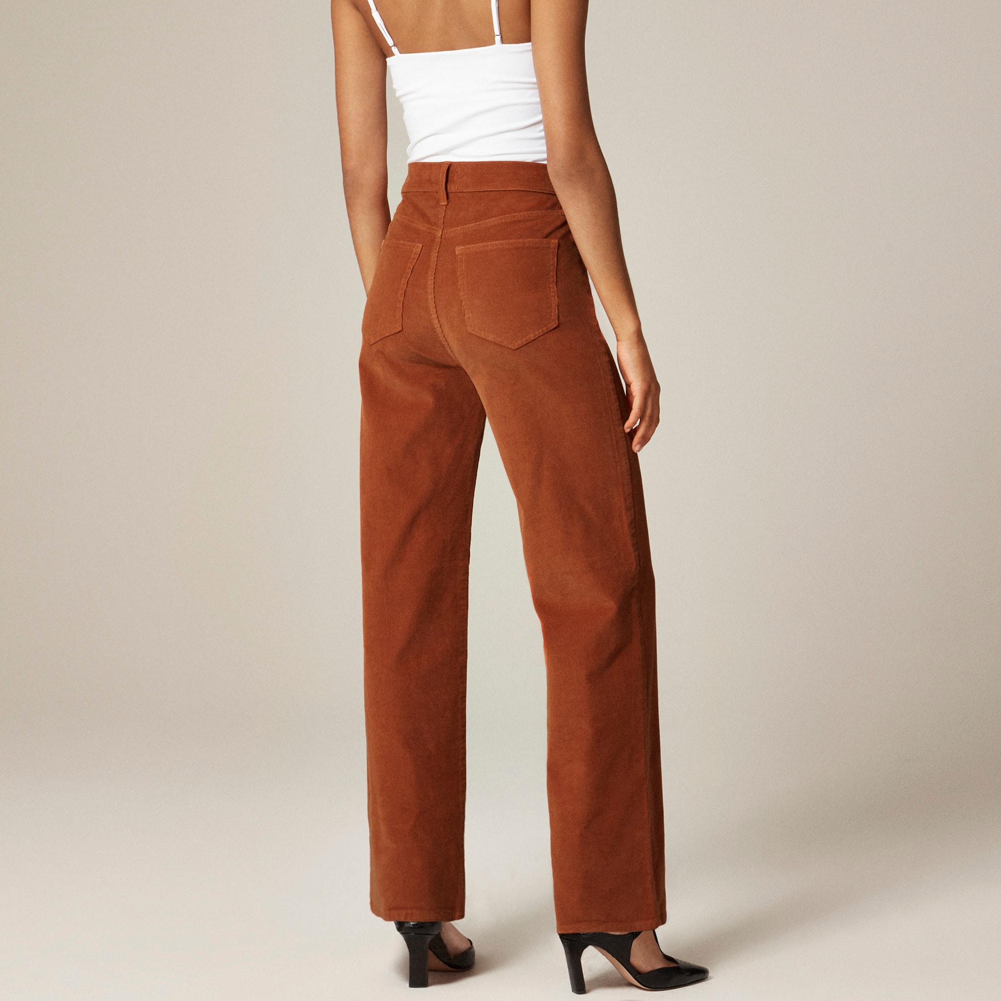 Slim-wide pant in corduroy