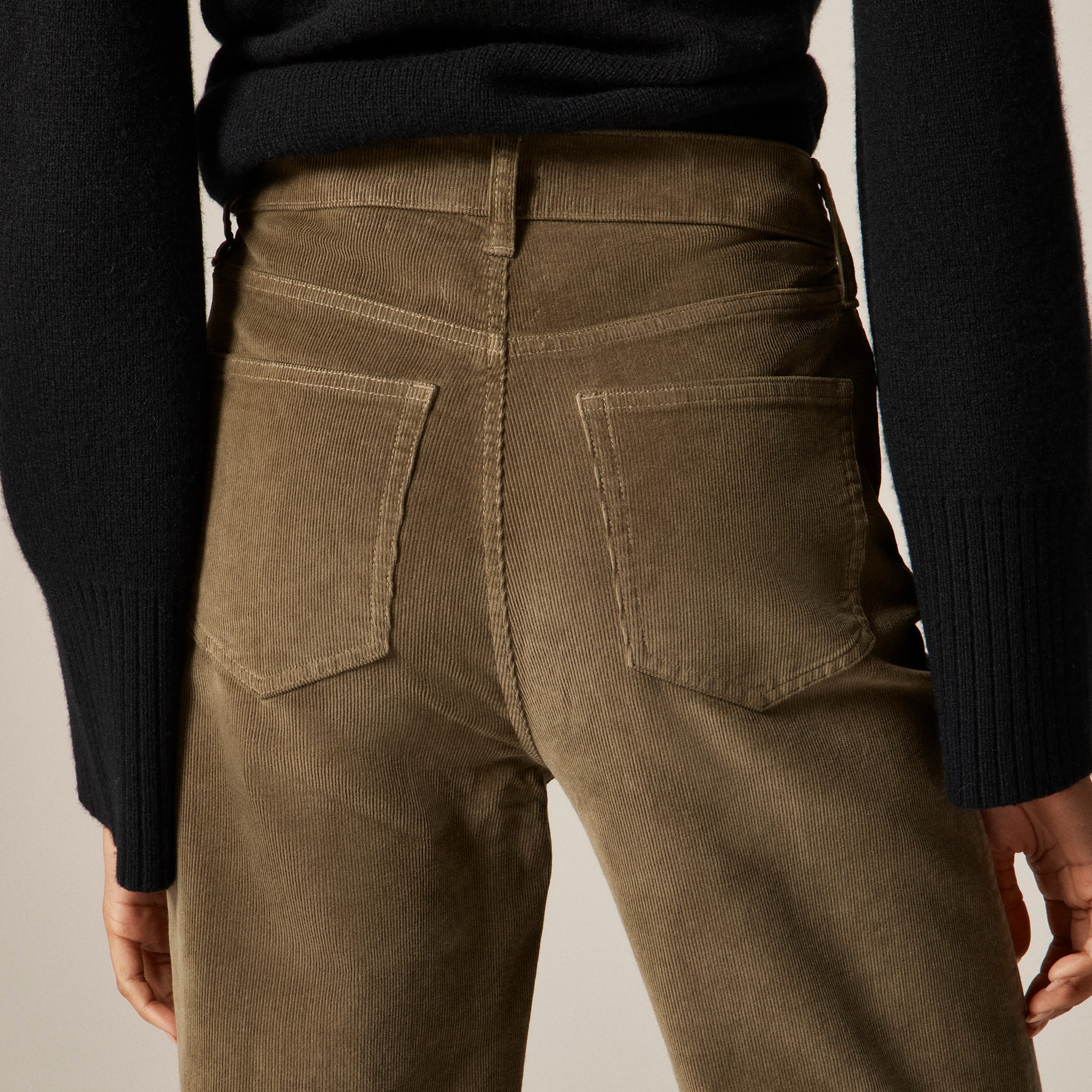 Slim-wide pant in corduroy