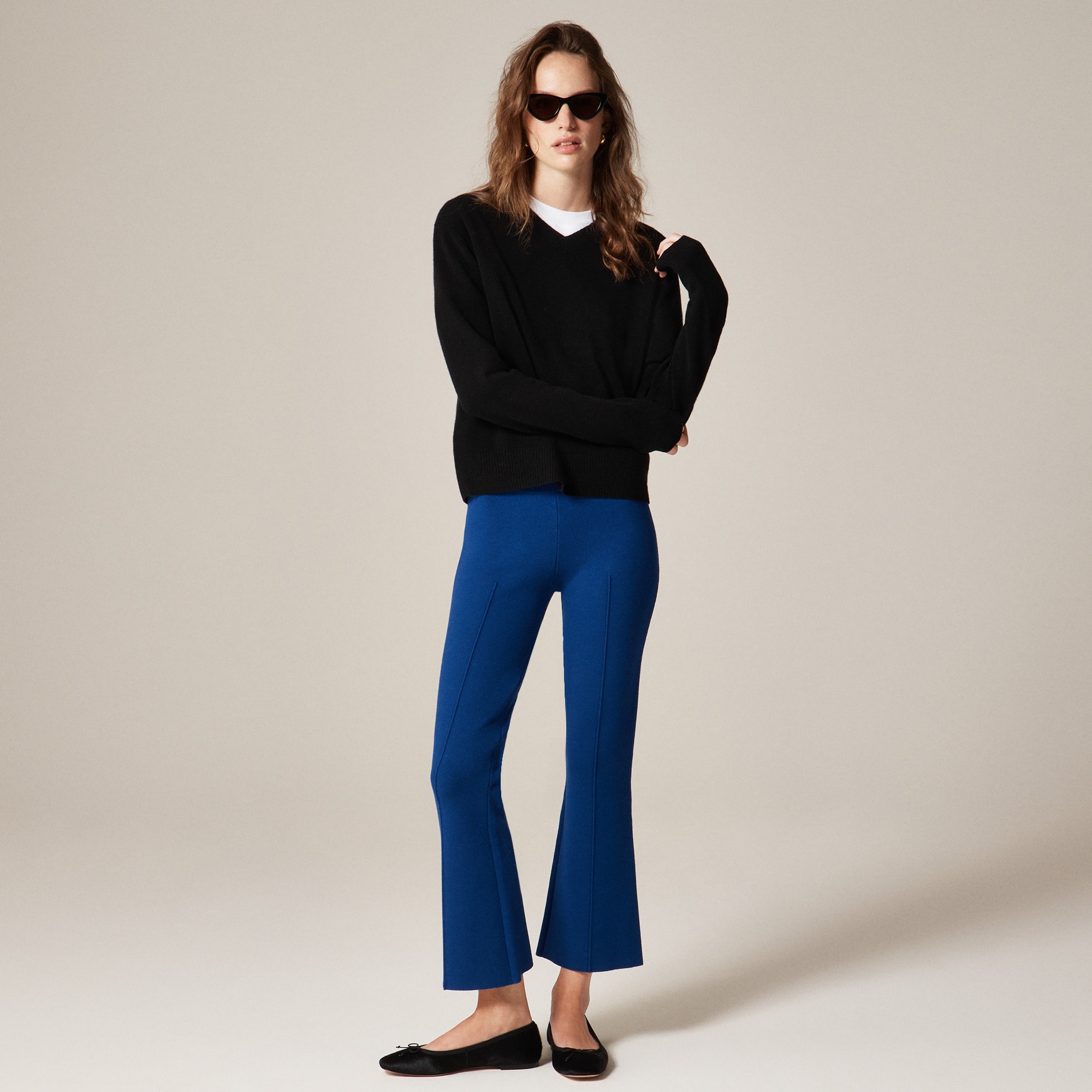  Petite new Delaney kickout sweater pant