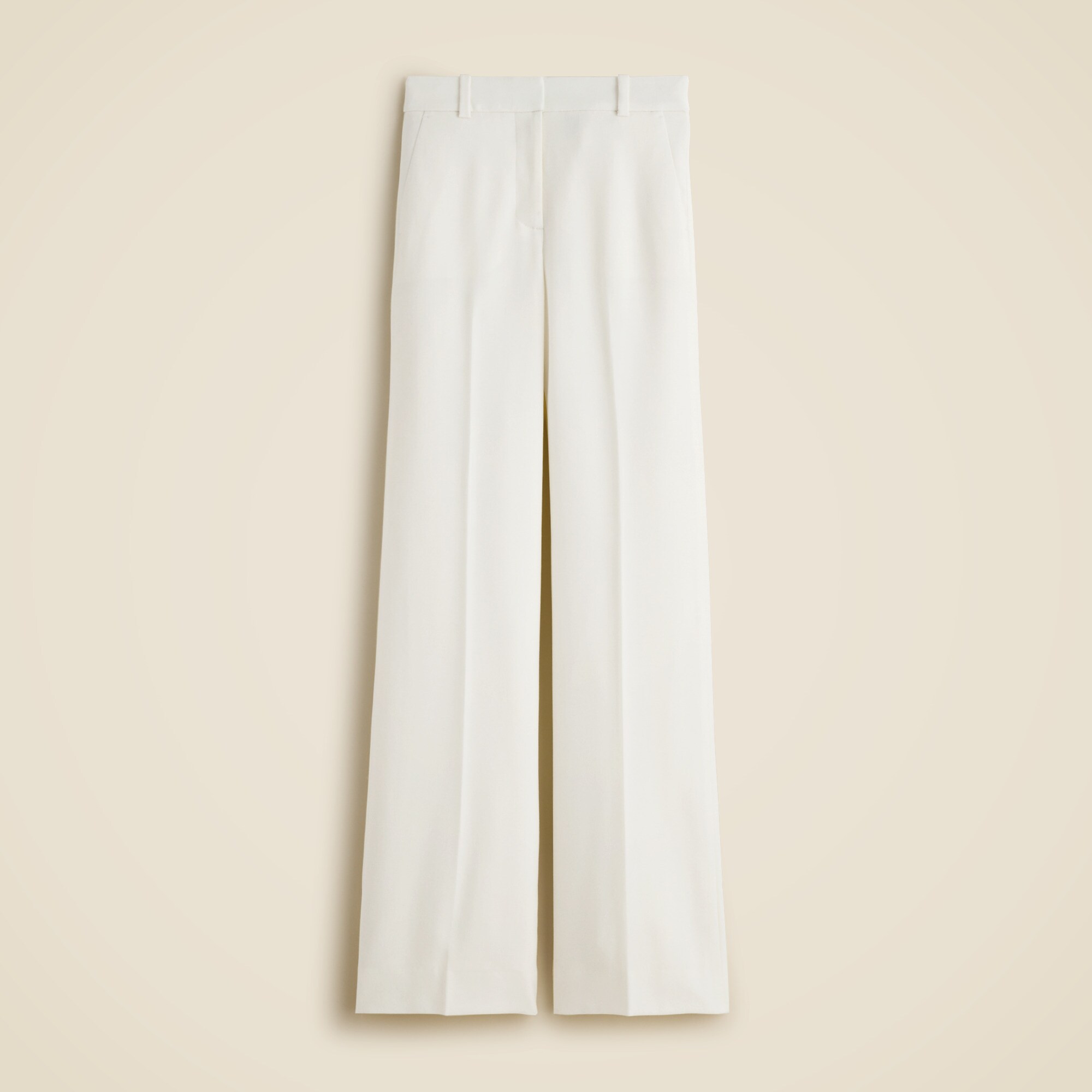 Petite Carolina flare pant in stretch linen blend