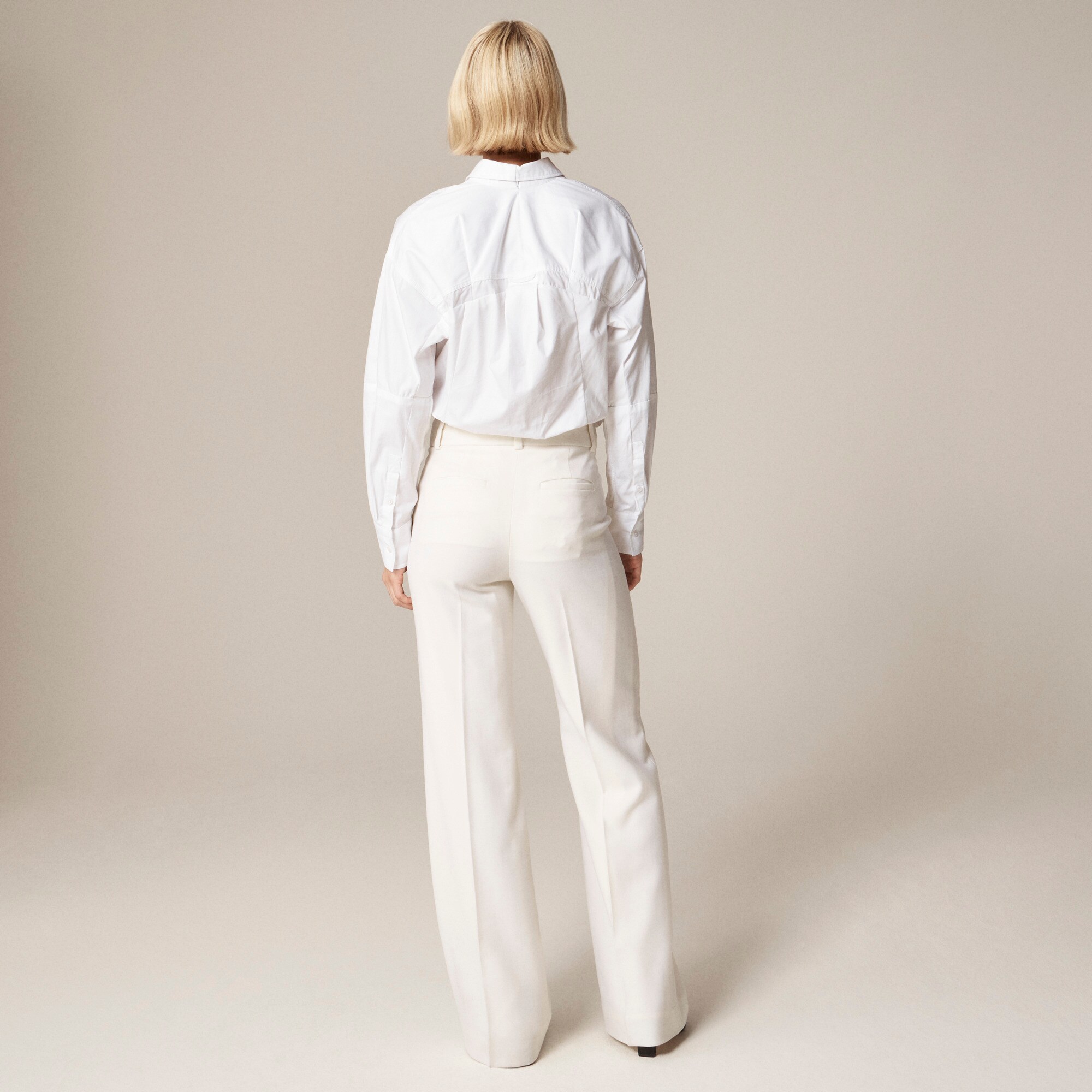 Carolina Pant In Wool-blend Flannel For Women | J.Crew display picture 1