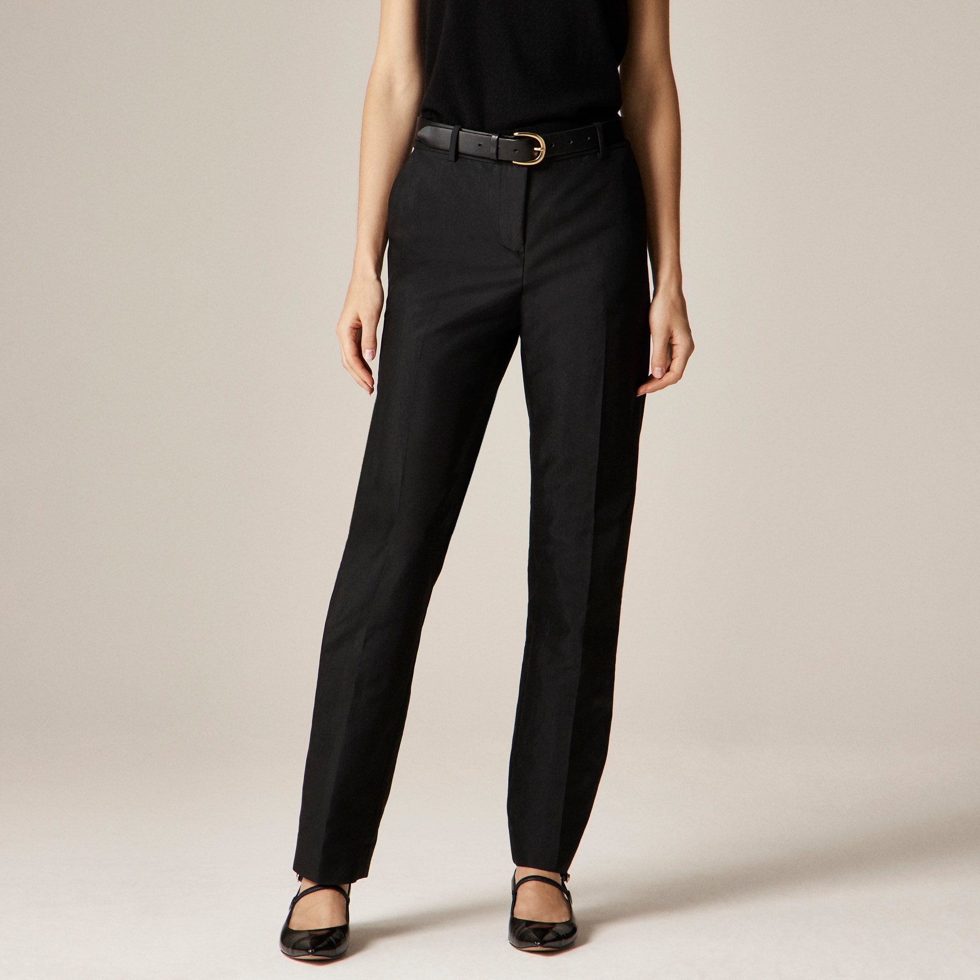 Slim-fit trouser in sateen - image 3