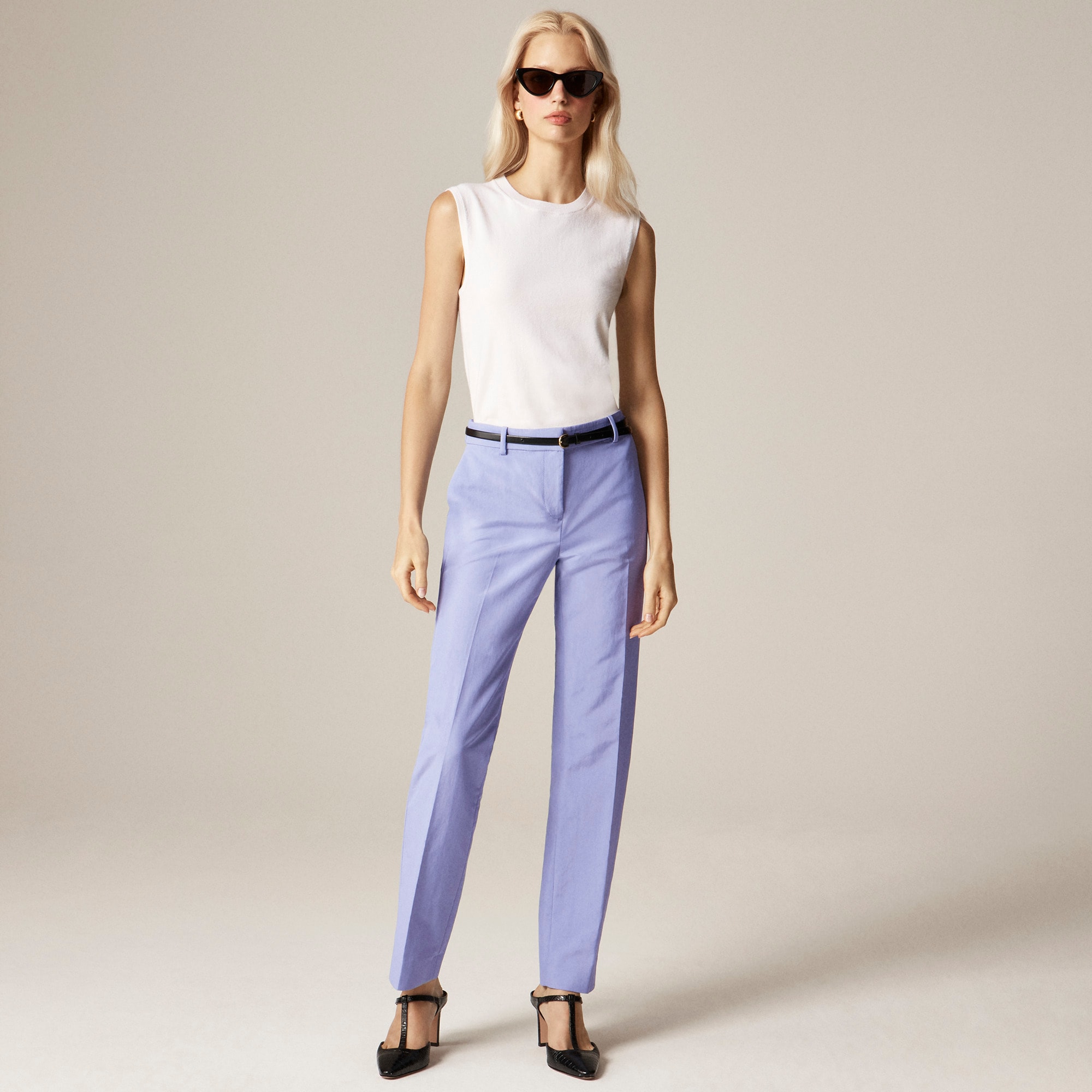  Slim-fit trouser in sateen