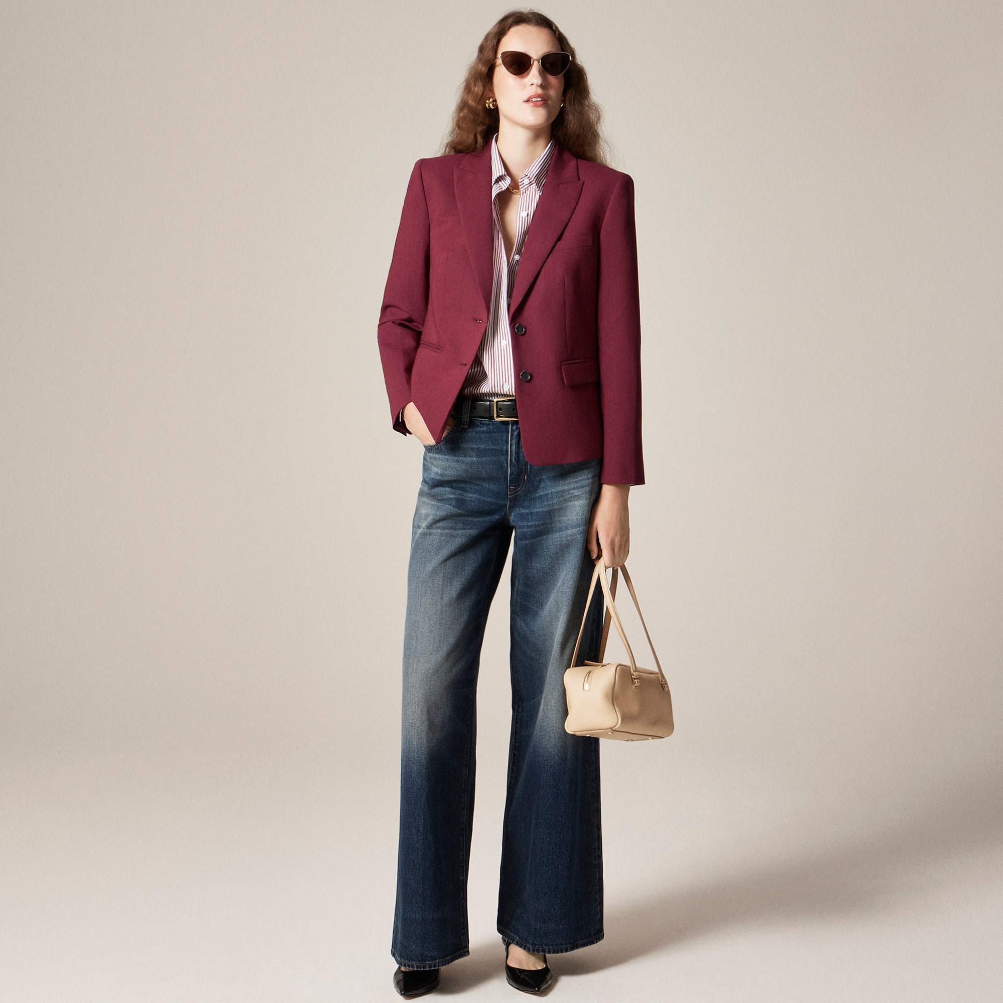 &Eacute;cole blazer in Italian gauzy wool blend - image 2