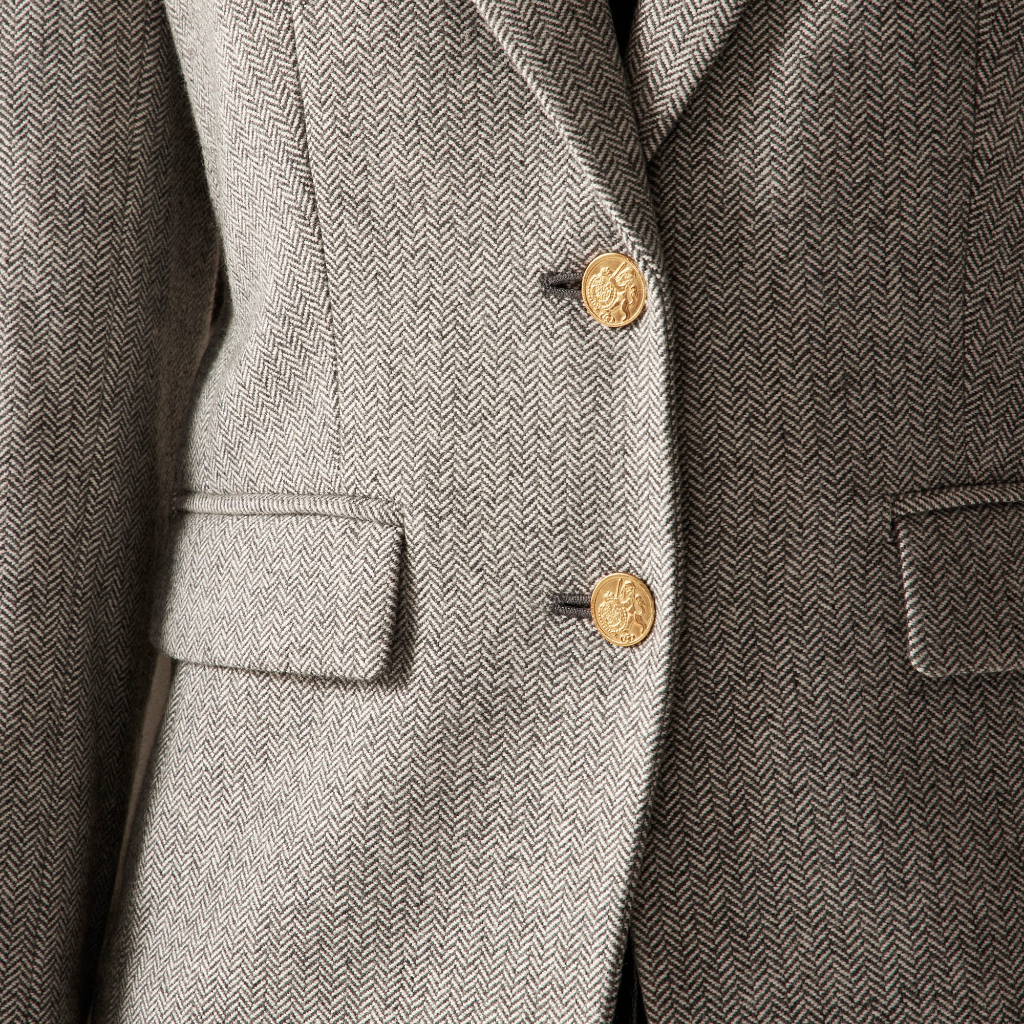 &Eacute;cole blazer in herringbone wool blend - image 4