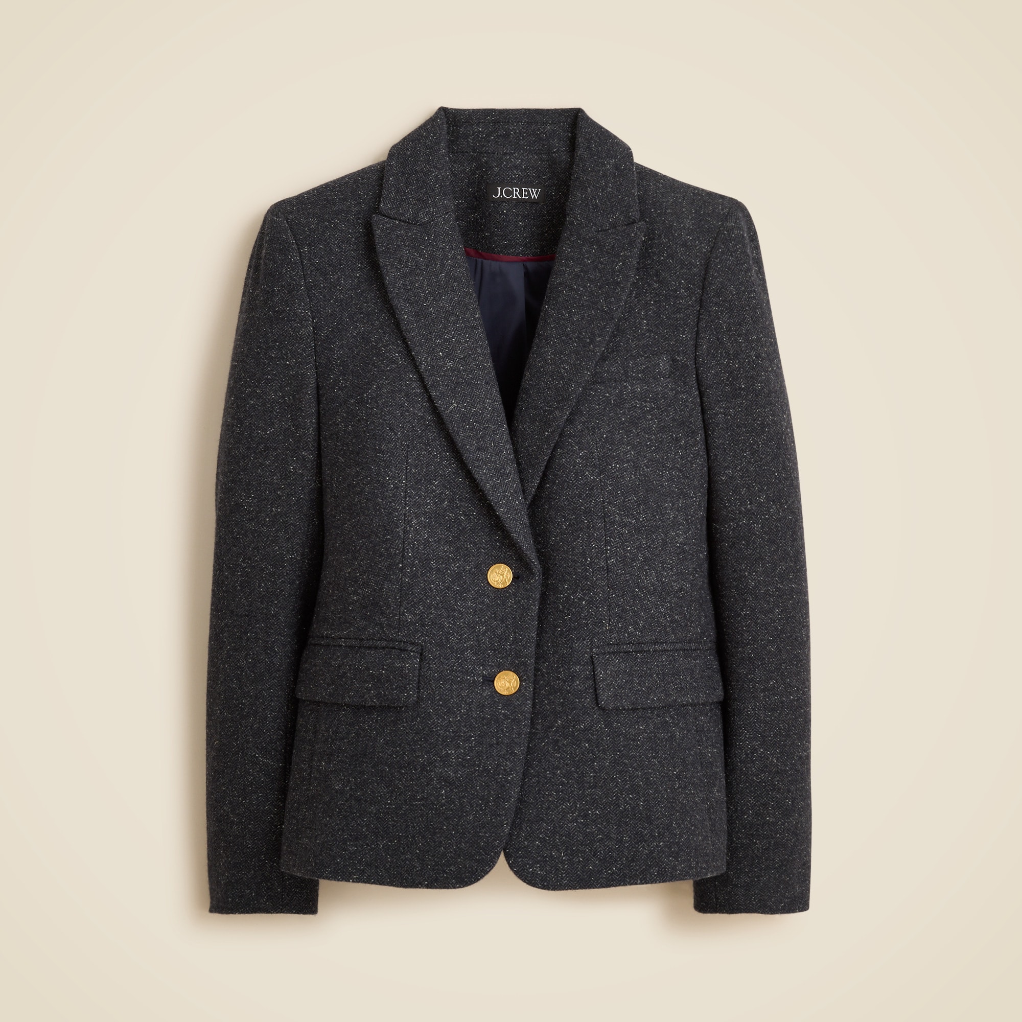  &Eacute;cole blazer in herringbone wool blend