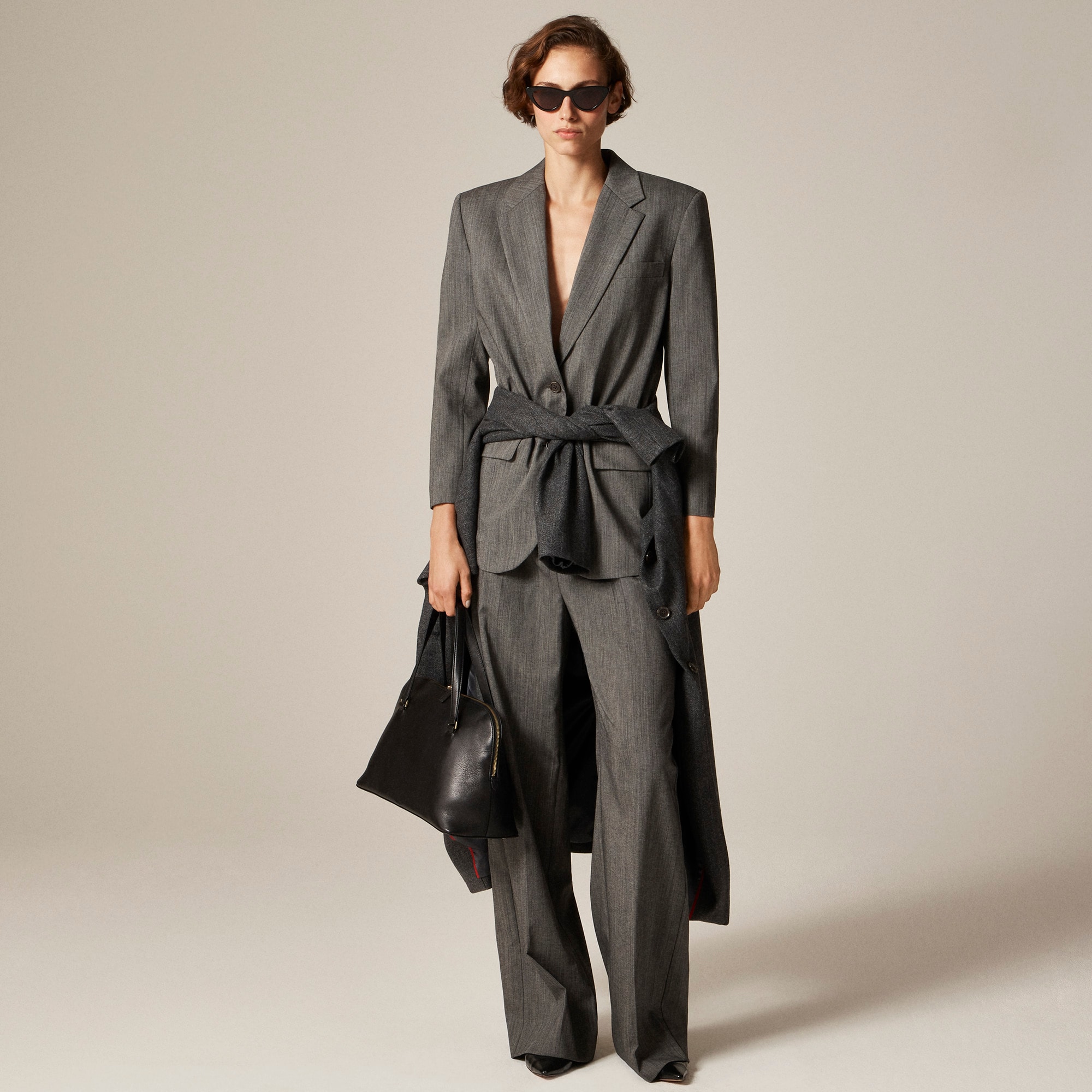 Gamine blazer in Italian studio wool blend