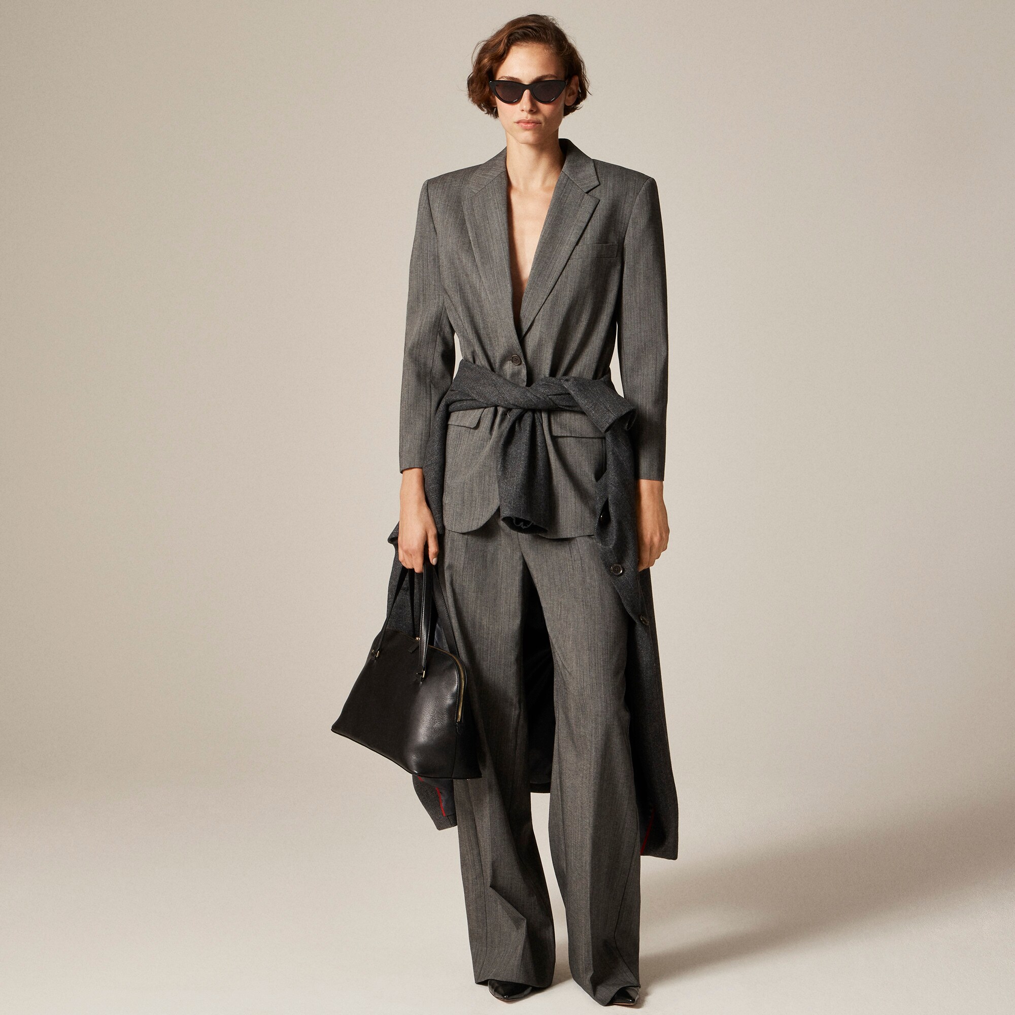 Gamine blazer in Italian studio wool blend